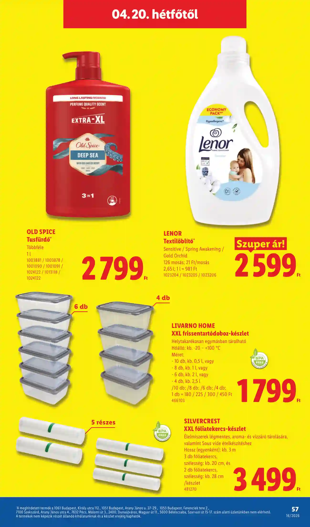 Lidl akciós újság 16. hét (Érvényes 04.16-tól) (53 oldal)
