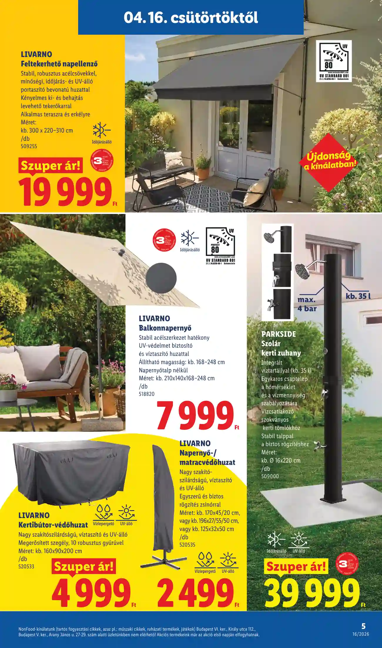 Lidl akciós újság 16. hét (Érvényes 04.16-tól) (21 oldal)