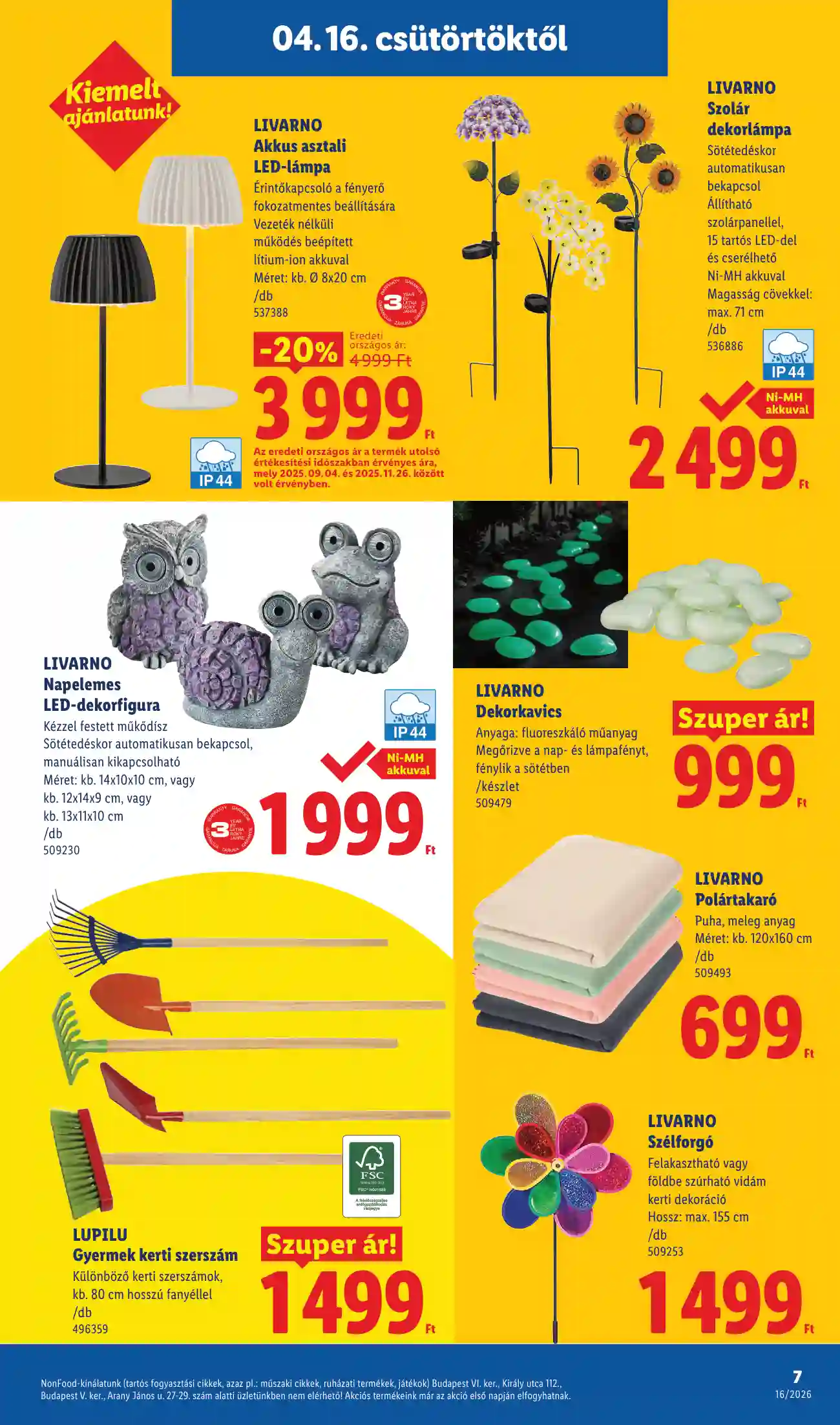 Lidl akciós újság 16. hét (Érvényes 04.16-tól) (23 oldal)
