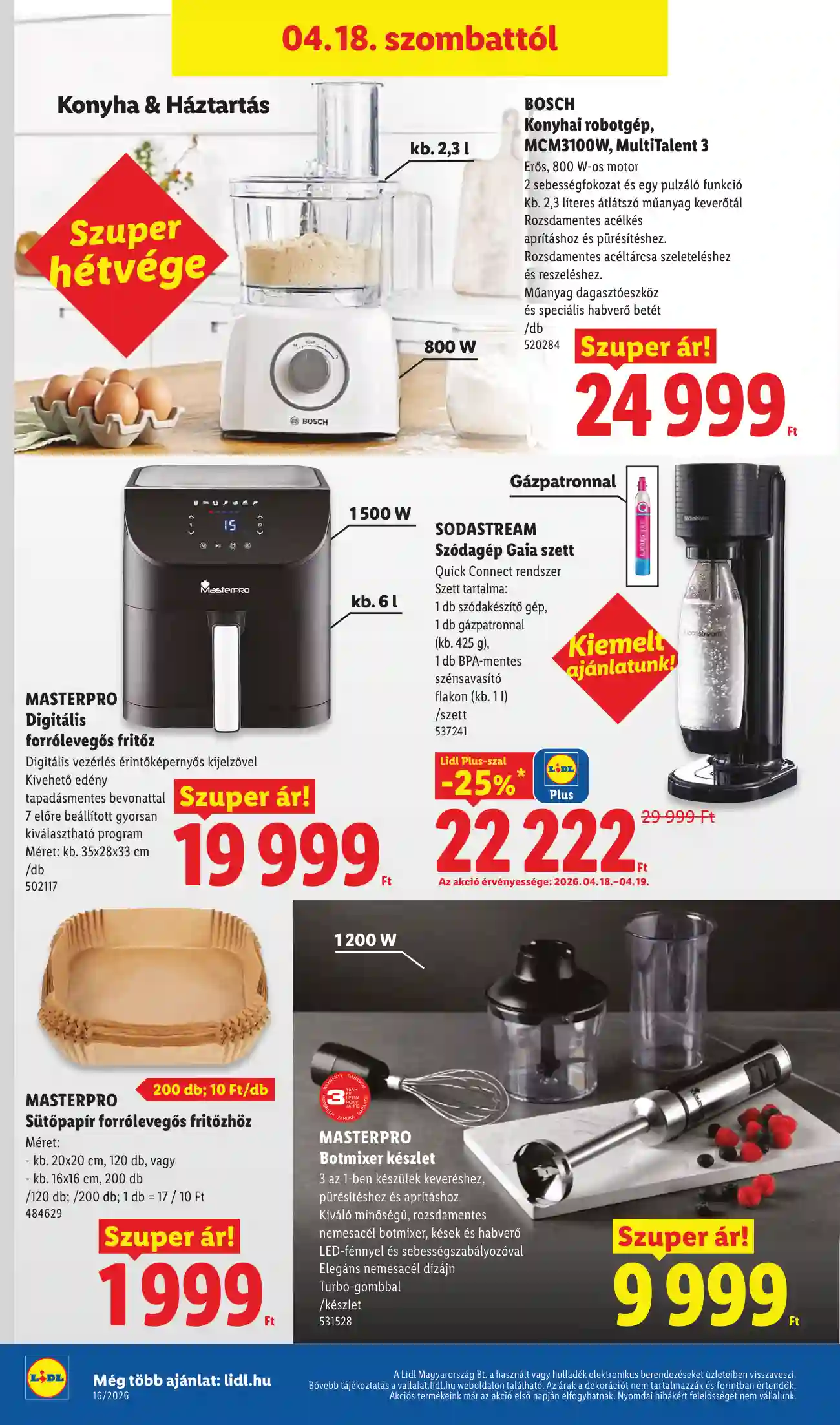 Lidl akciós újság 16. hét (Érvényes 04.16-tól) (26 oldal)