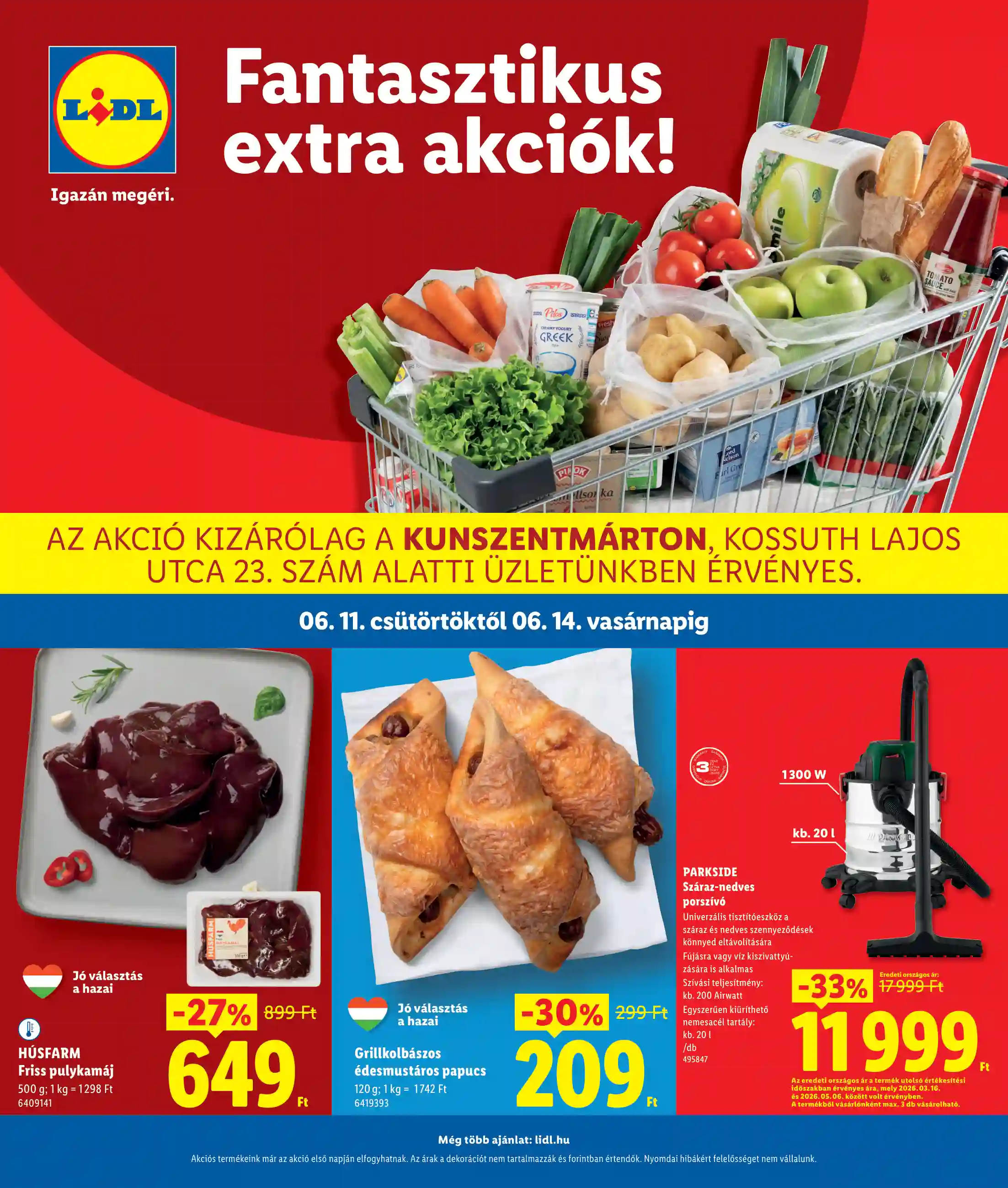 LIDL Regionális akciók – Kunszentmárton 24.hét
