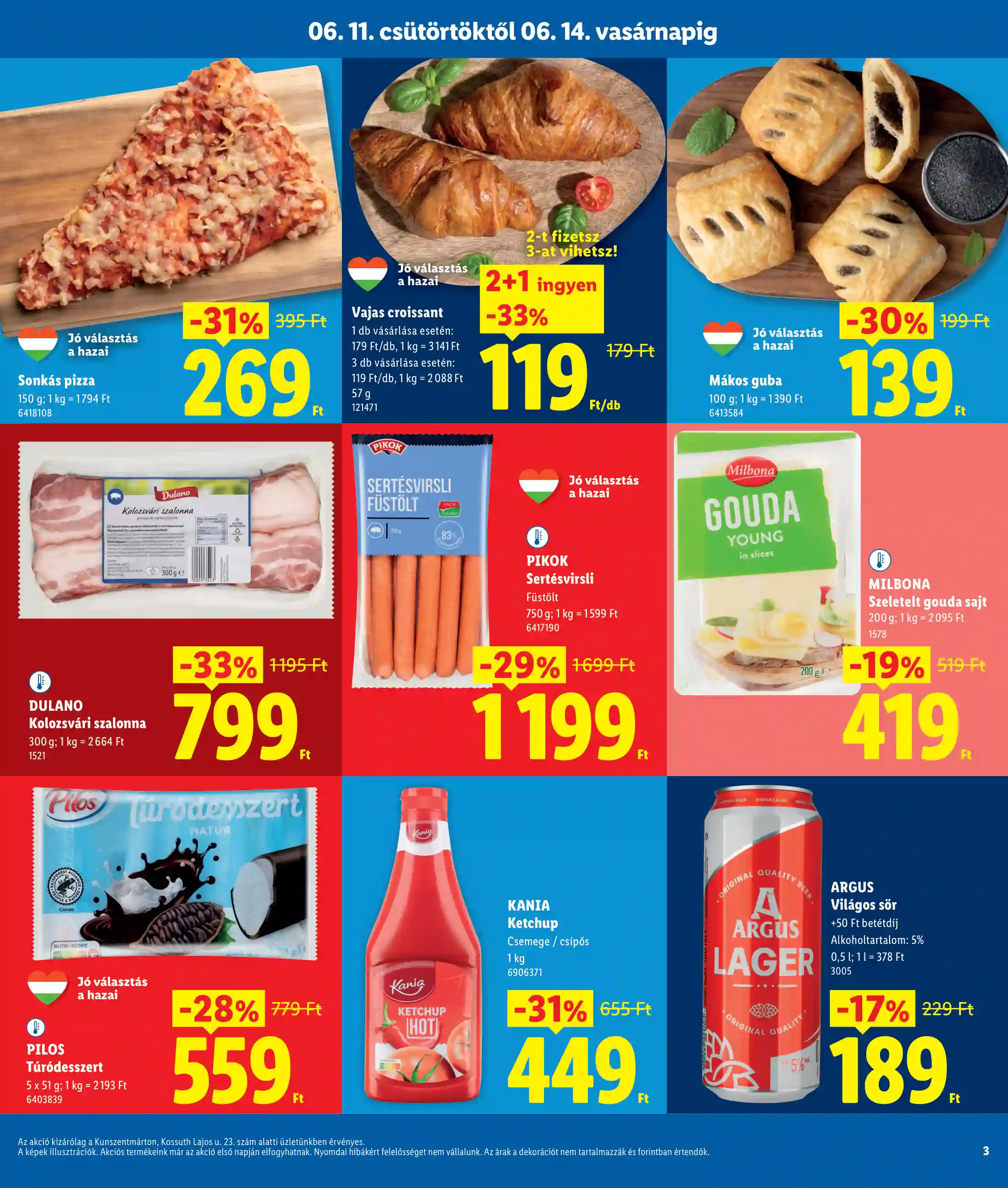 Lidl akciós újság 24. hét (Regionális akciók – Kunszentmárton) (3 oldal)