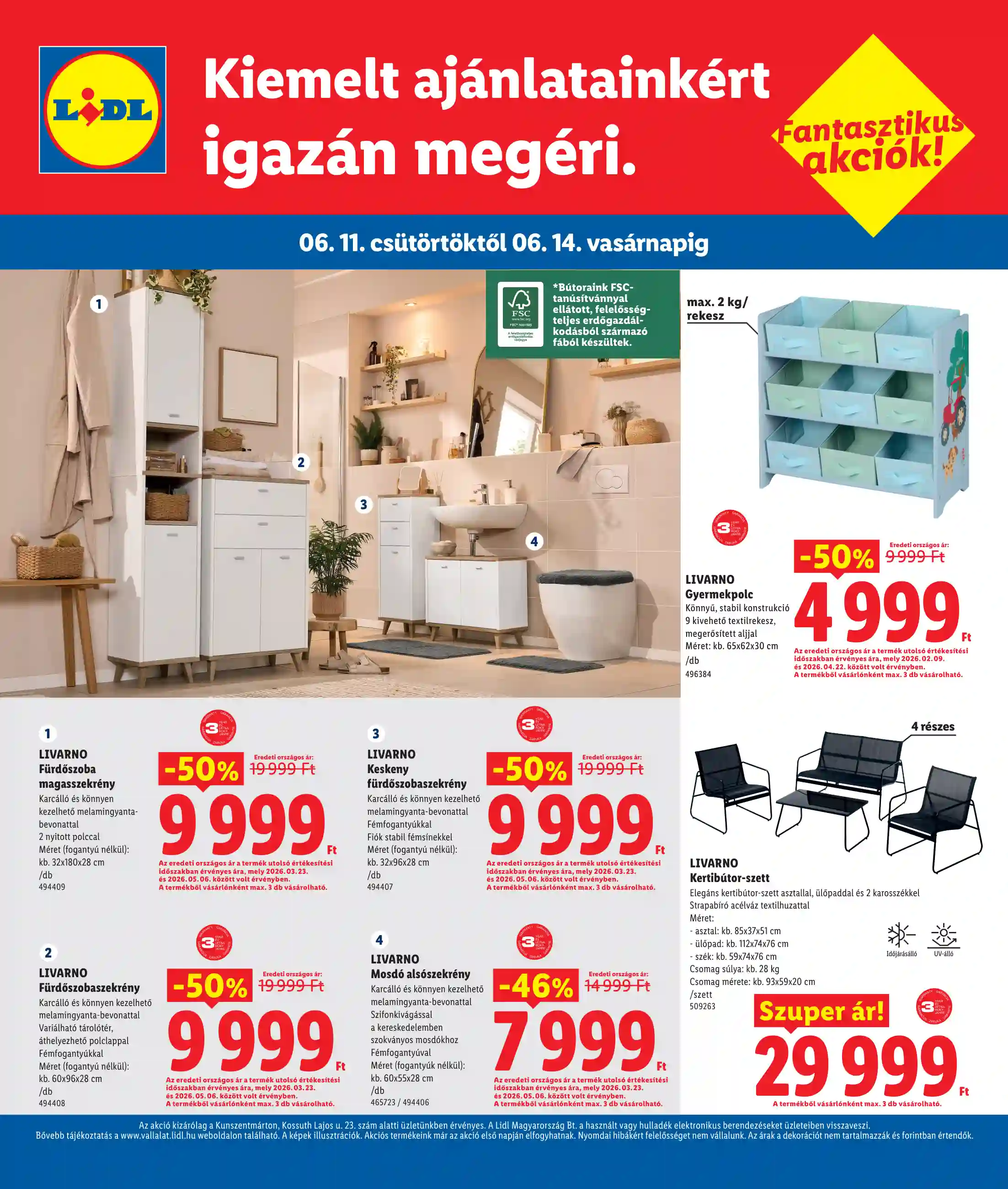 Lidl akciós újság 24. hét (Regionális akciók – Kunszentmárton) (4 oldal)