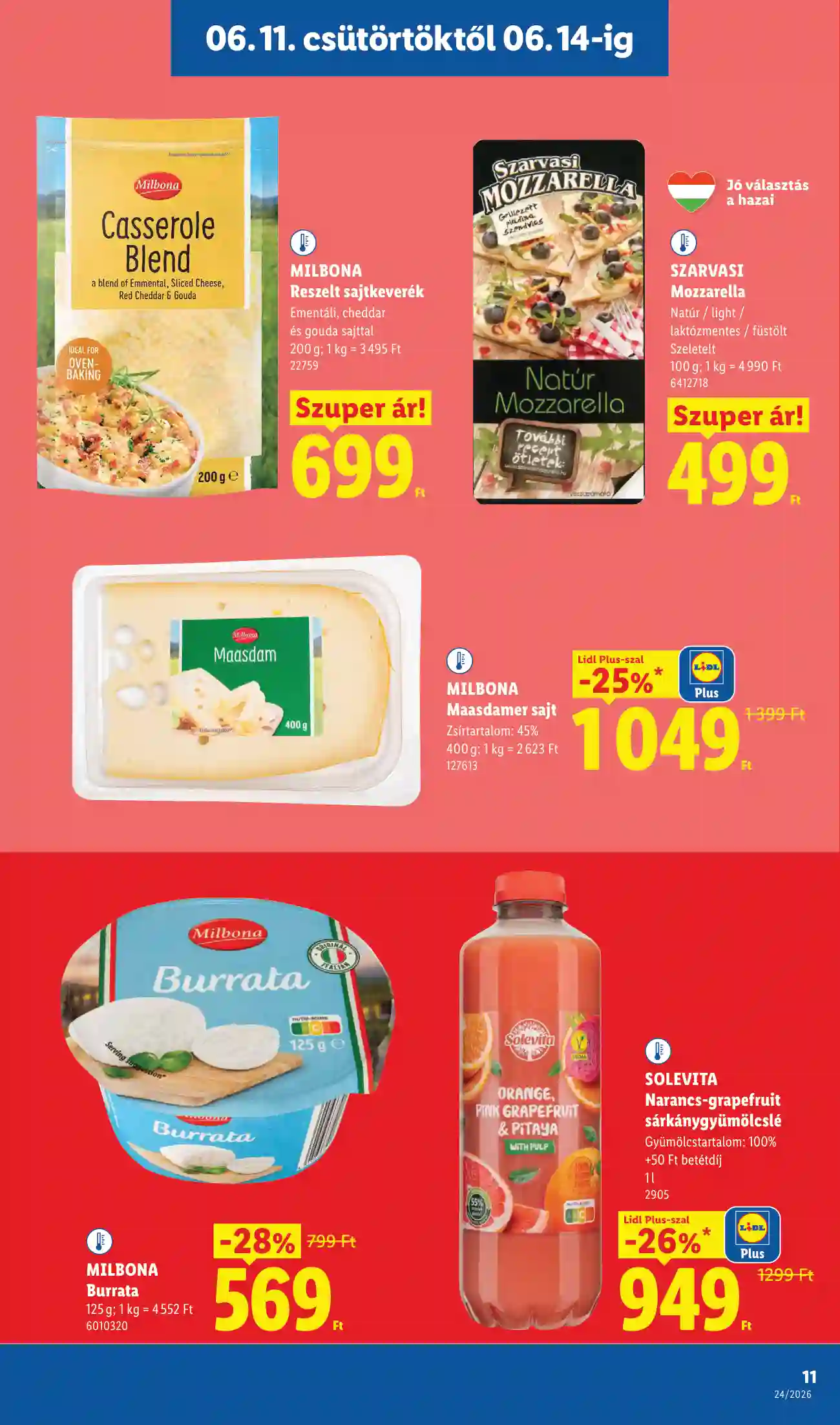 Lidl akciós újság 24. hét (Érvényes 06.11-től) (3 oldal)