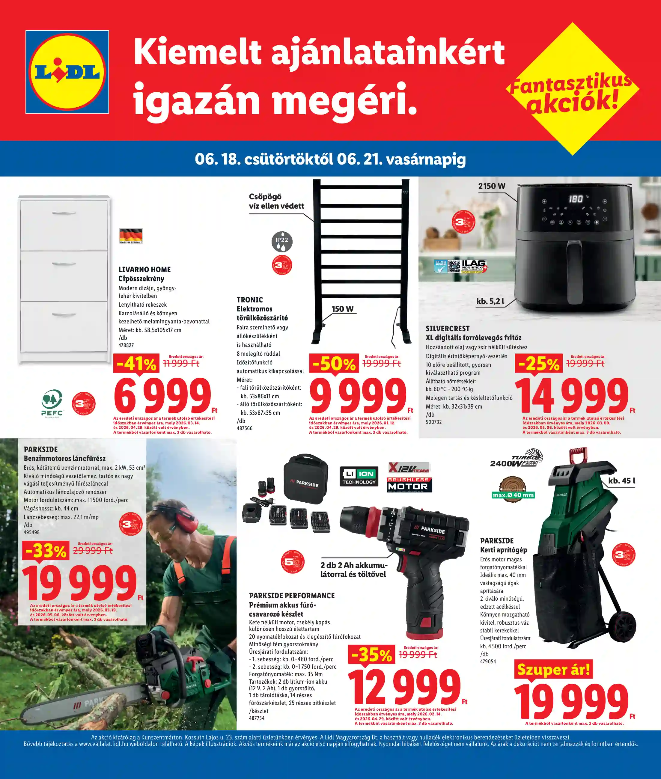 Lidl akciós újság 25. hét (Regionális akciók – Kunszentmárton) (4 oldal)