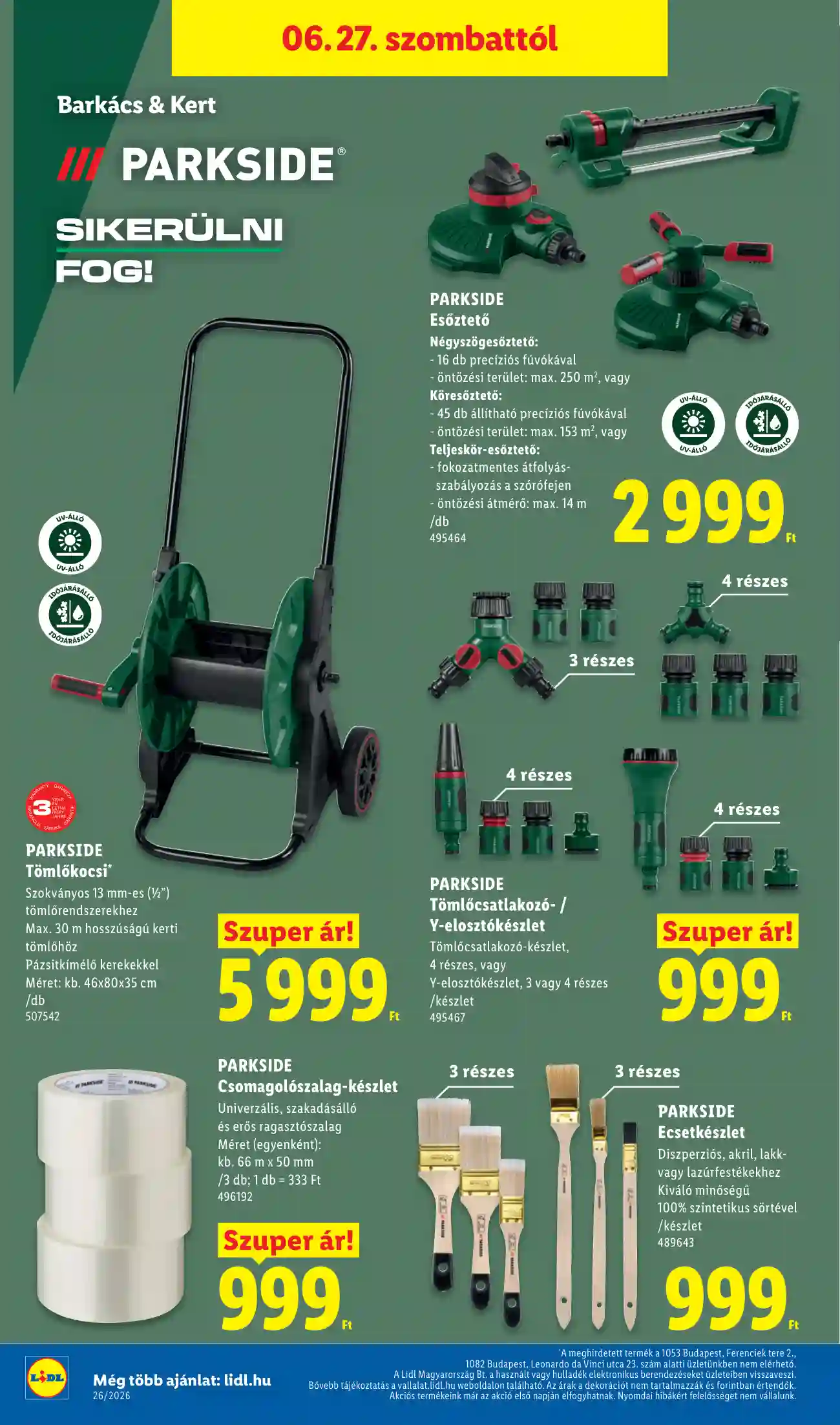 Lidl akciós újság 26. hét (Érvényes 06.25-től) (10 oldal)