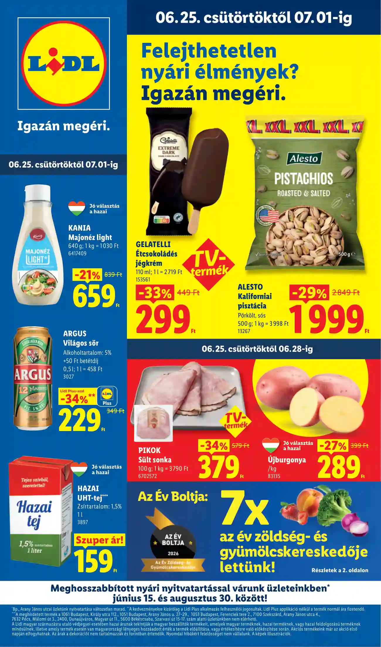 Lidl akciós újság 26. hét (Érvényes 06.25-től) (1 oldal)