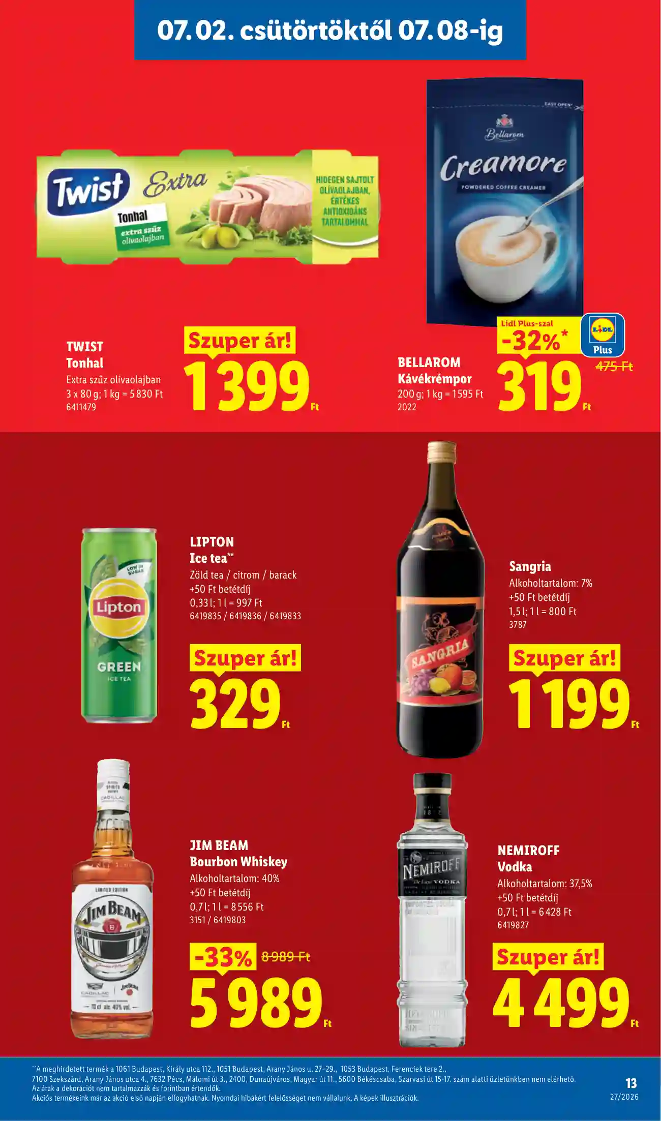 Lidl akciós újság 27. hét (Érvényes 07.02-től) (5 oldal)