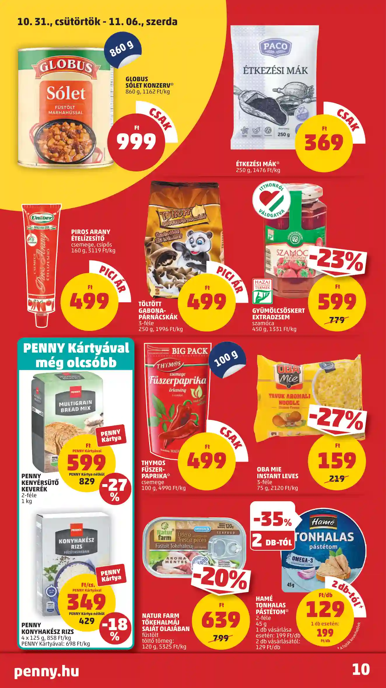 Penny akciós újság 44. hét (7 oldal)