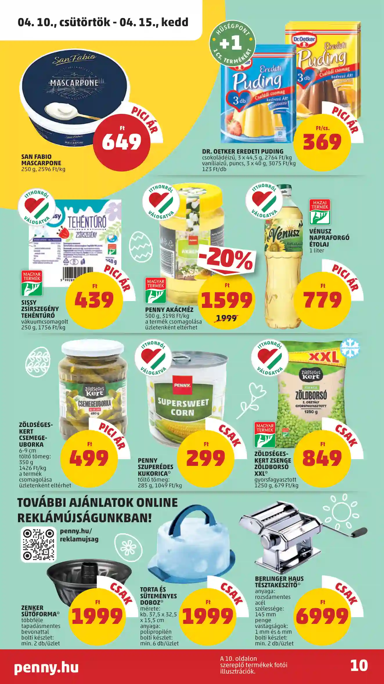 Penny akciós újság 15. hét (6 oldal)