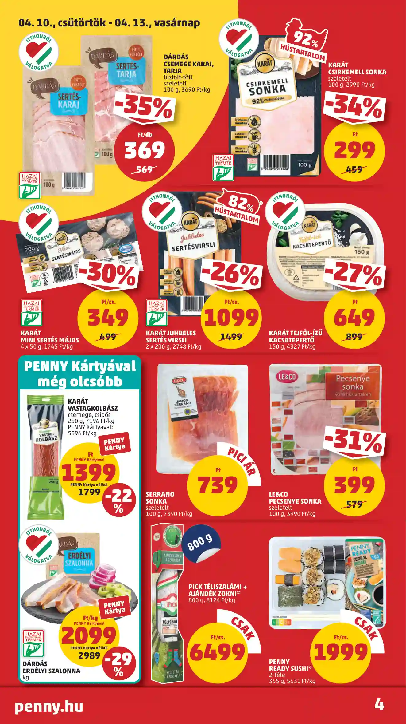Penny akciós újság 15. hét (40 oldal)