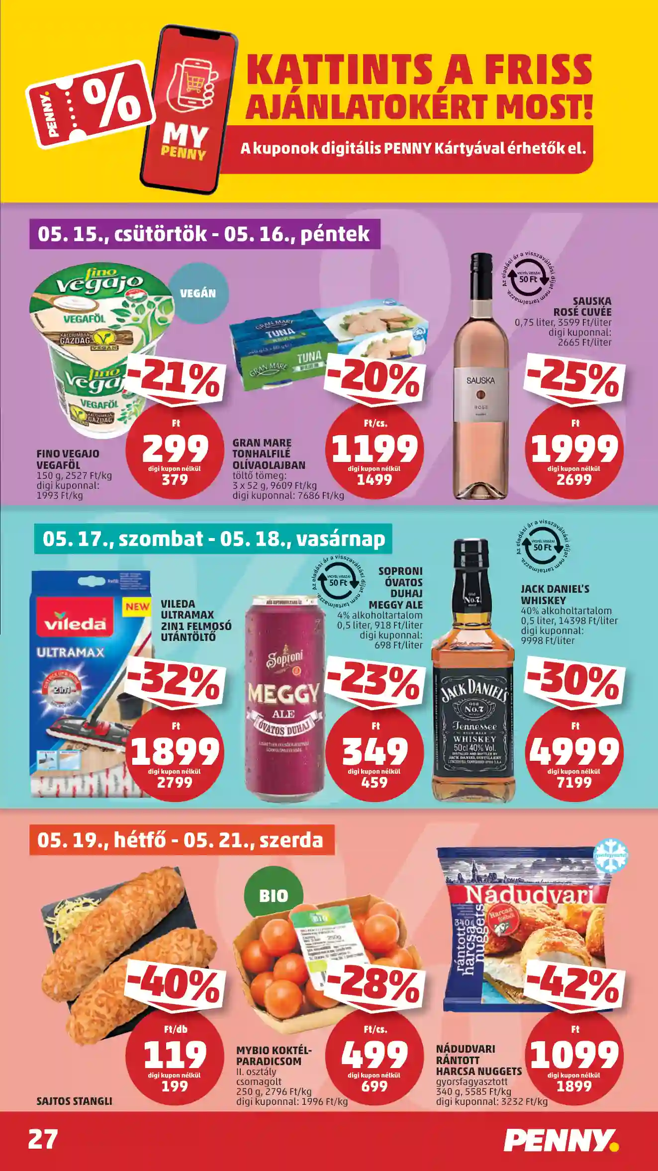 Penny akciós újság 20. hét (25 oldal)