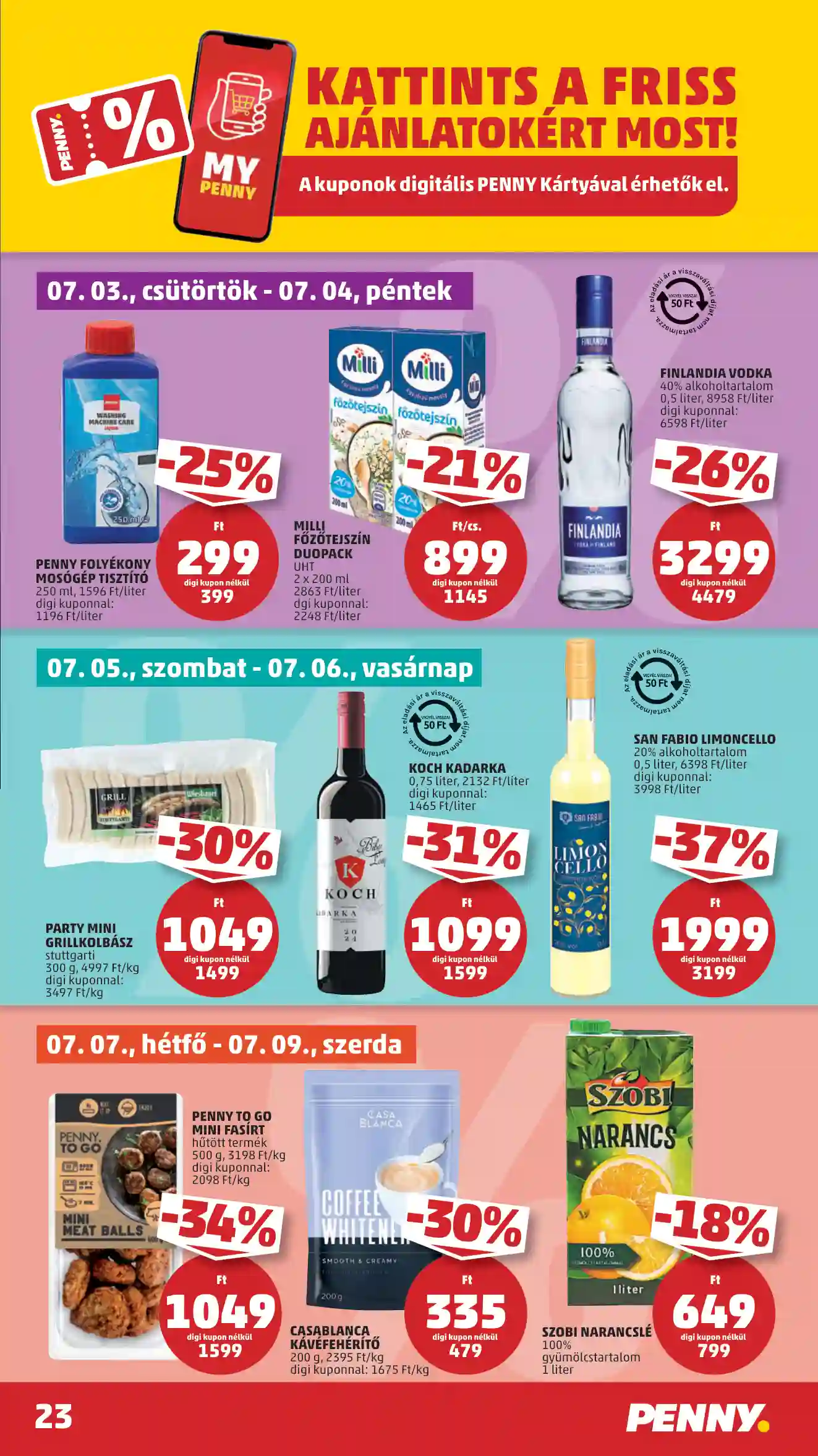 Penny akciós újság 27. hét (20 oldal)