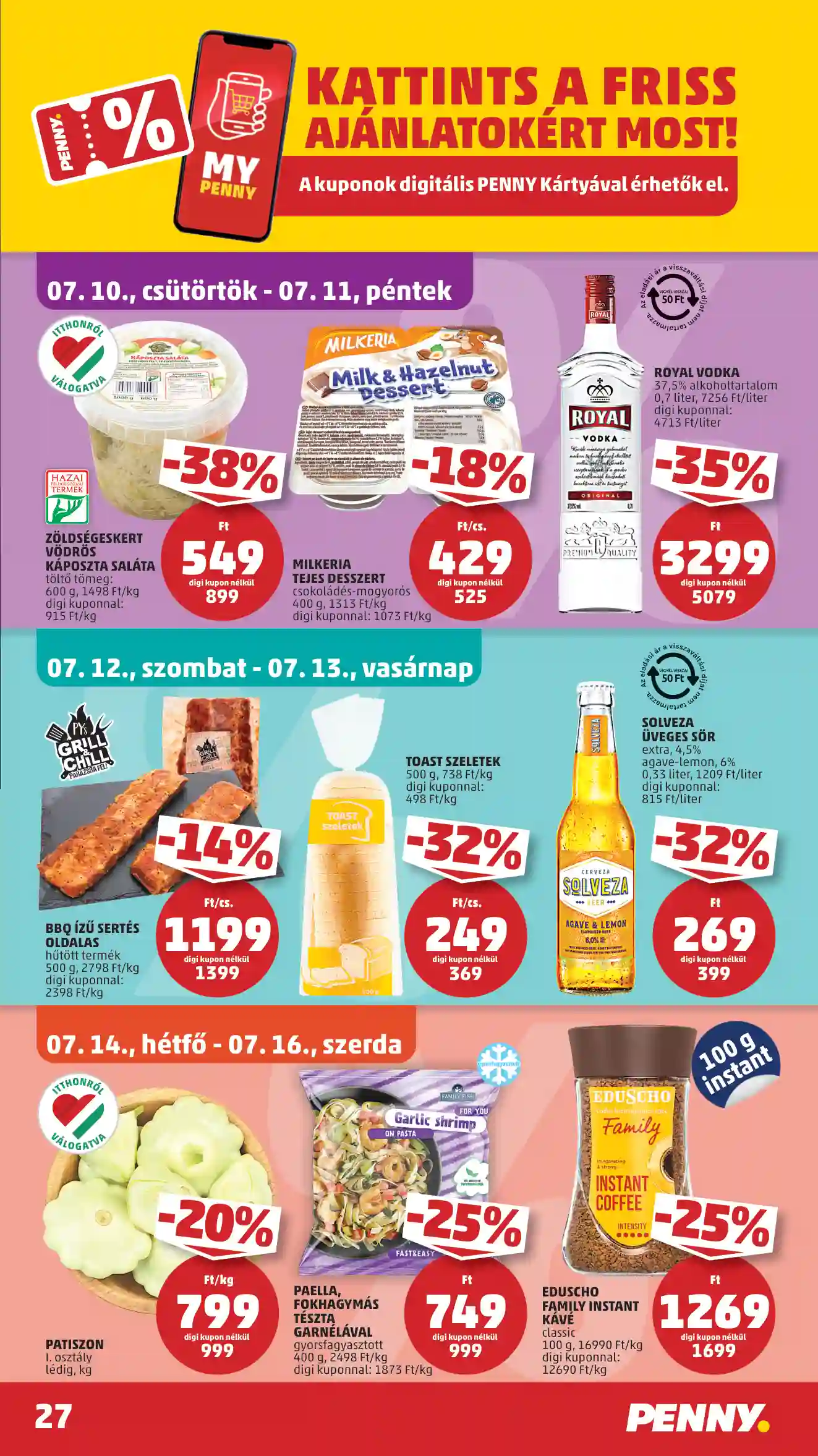 Penny akciós újság 28. hét (25 oldal)