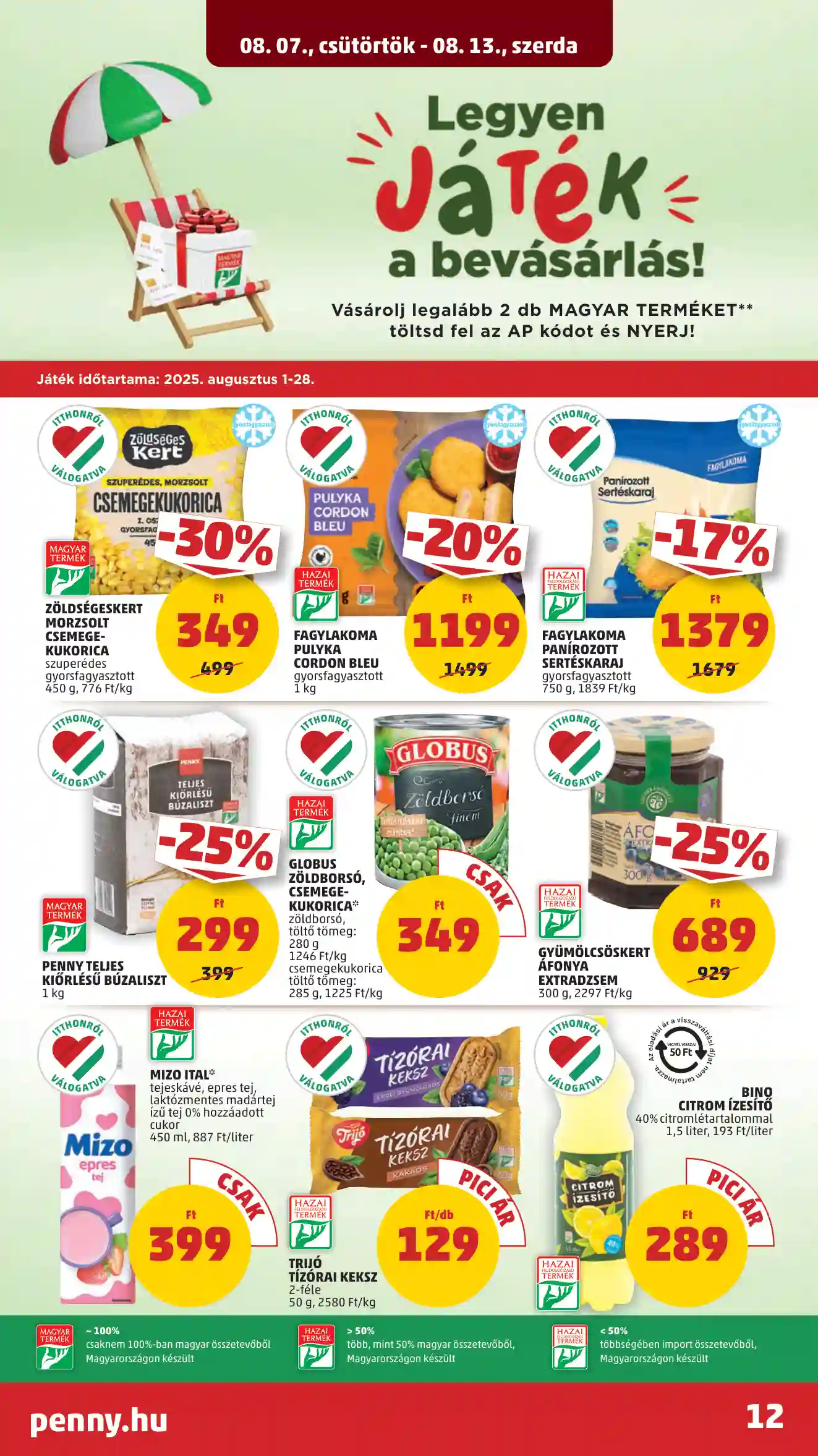 Penny akciós újság 32. hét (8 oldal)