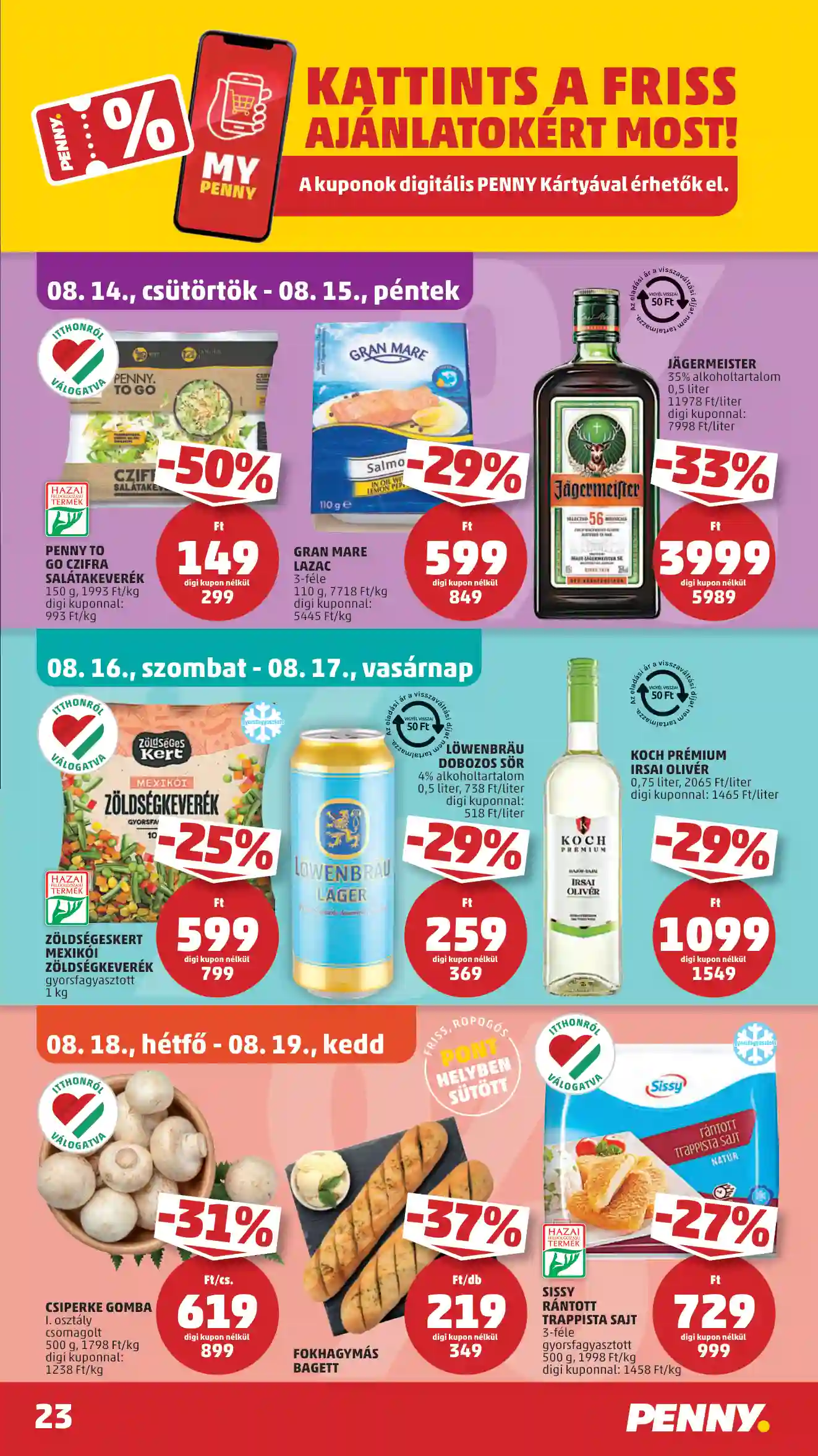 Penny akciós újság 33. hét (20 oldal)