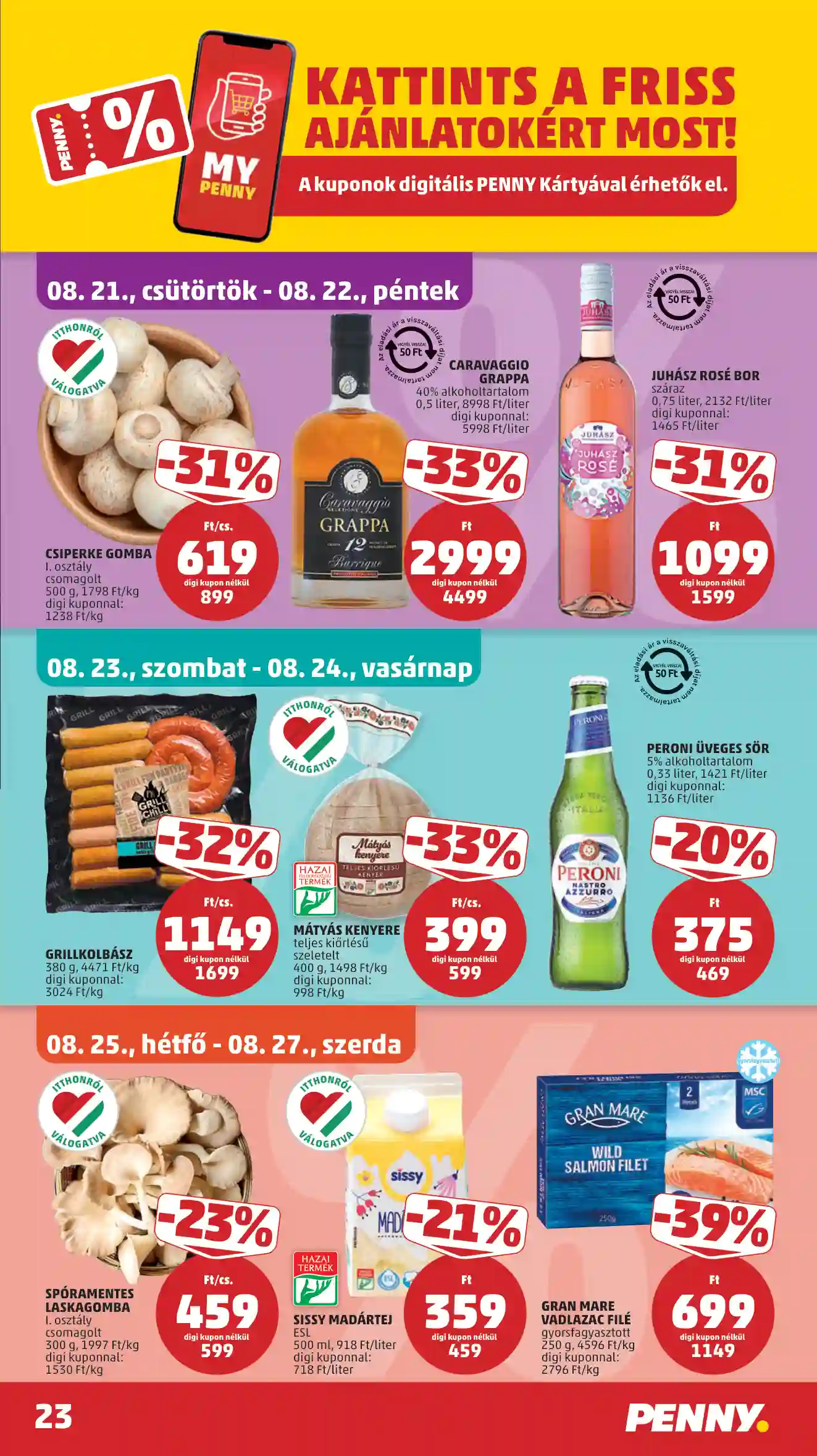 Penny akciós újság 34. hét (20 oldal)