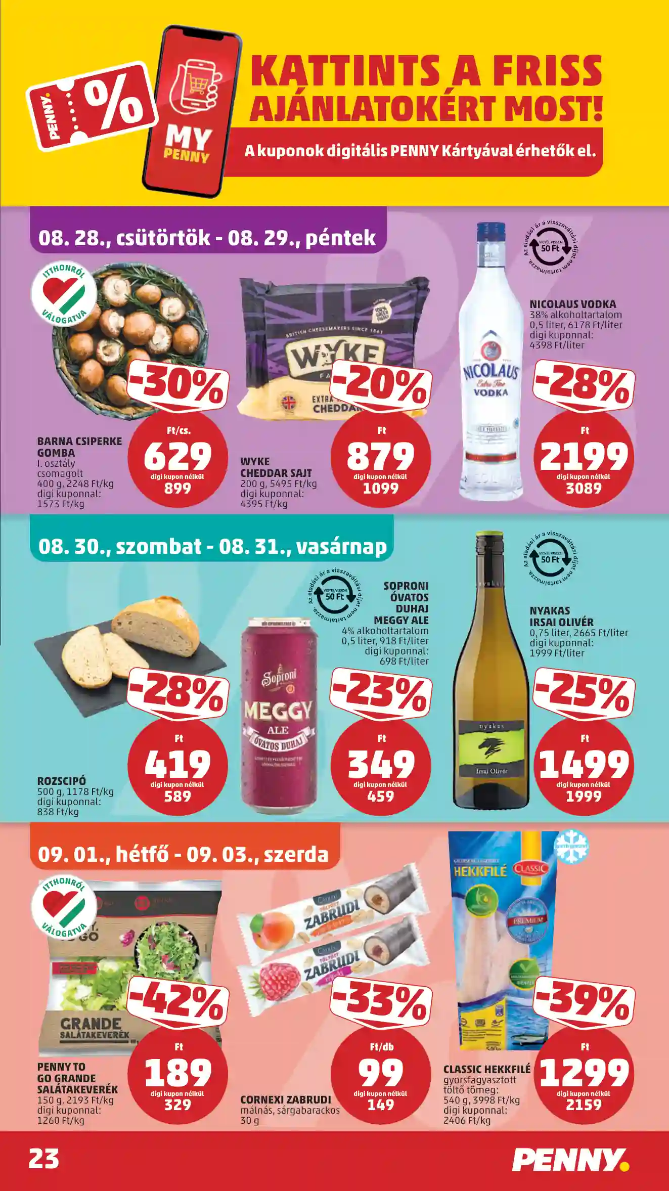 Penny akciós újság 35. hét (18 oldal)
