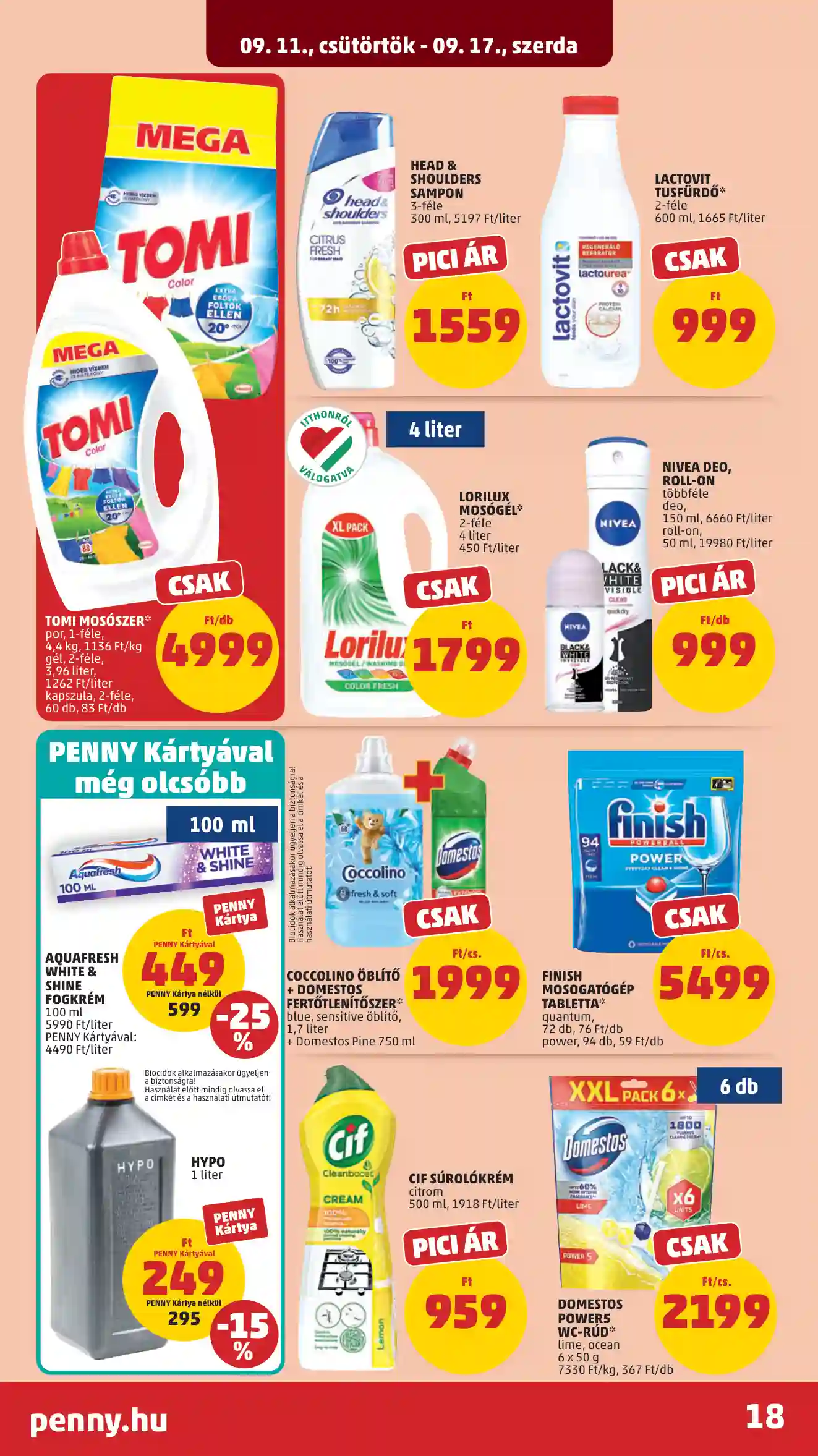 Penny akciós újság 37. hét (15 oldal)