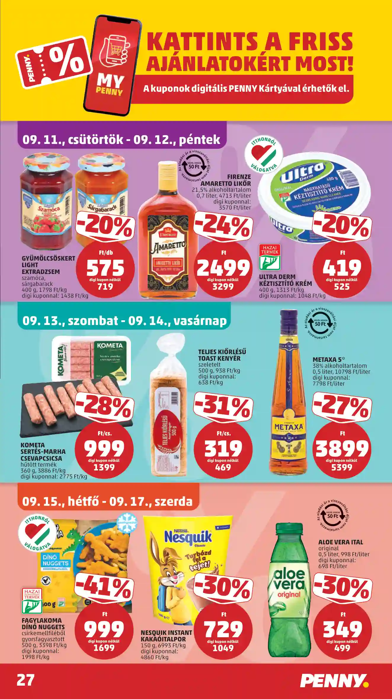 Penny akciós újság 37. hét (25 oldal)