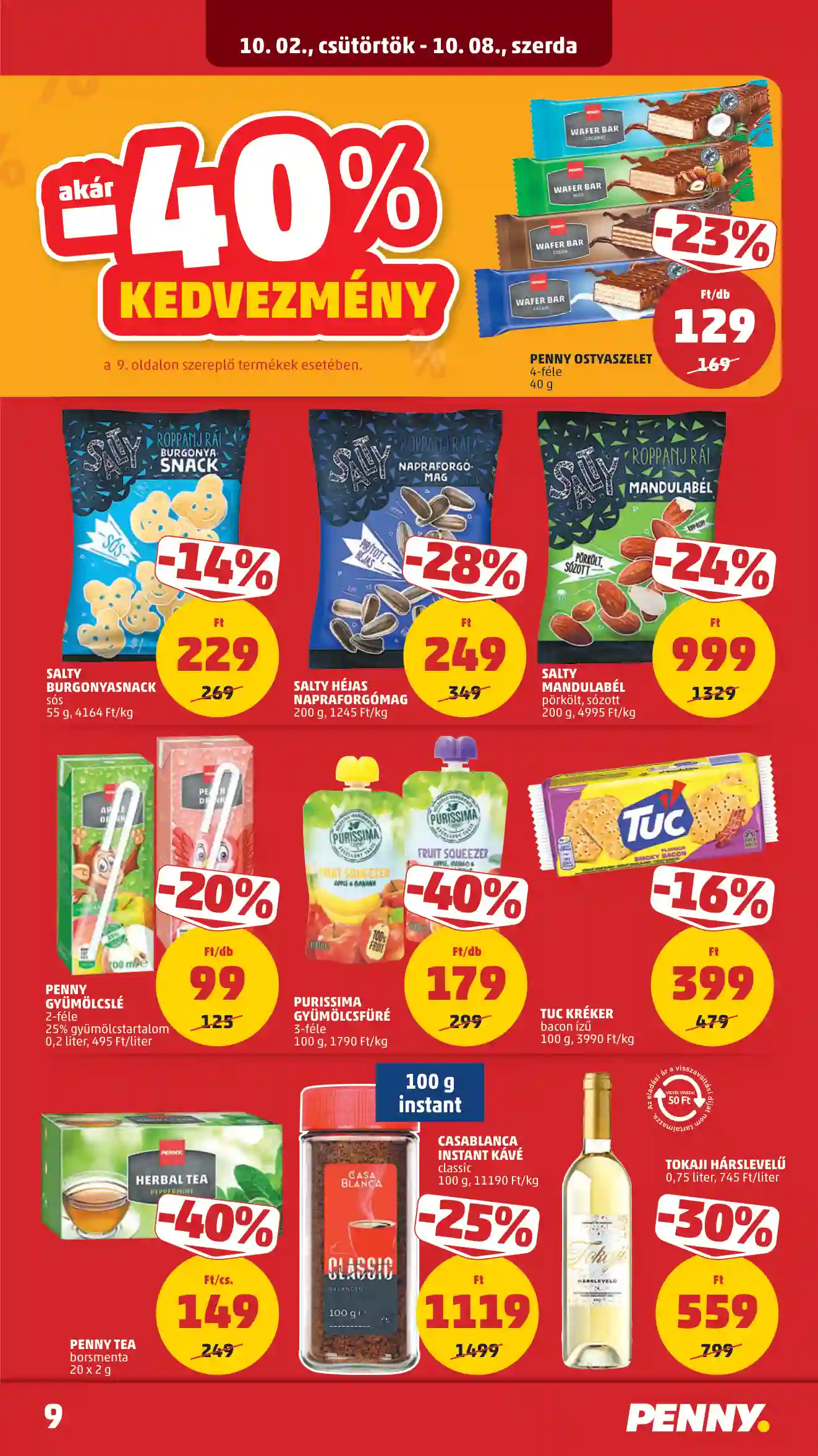 Penny akciós újság 40. hét (5 oldal)