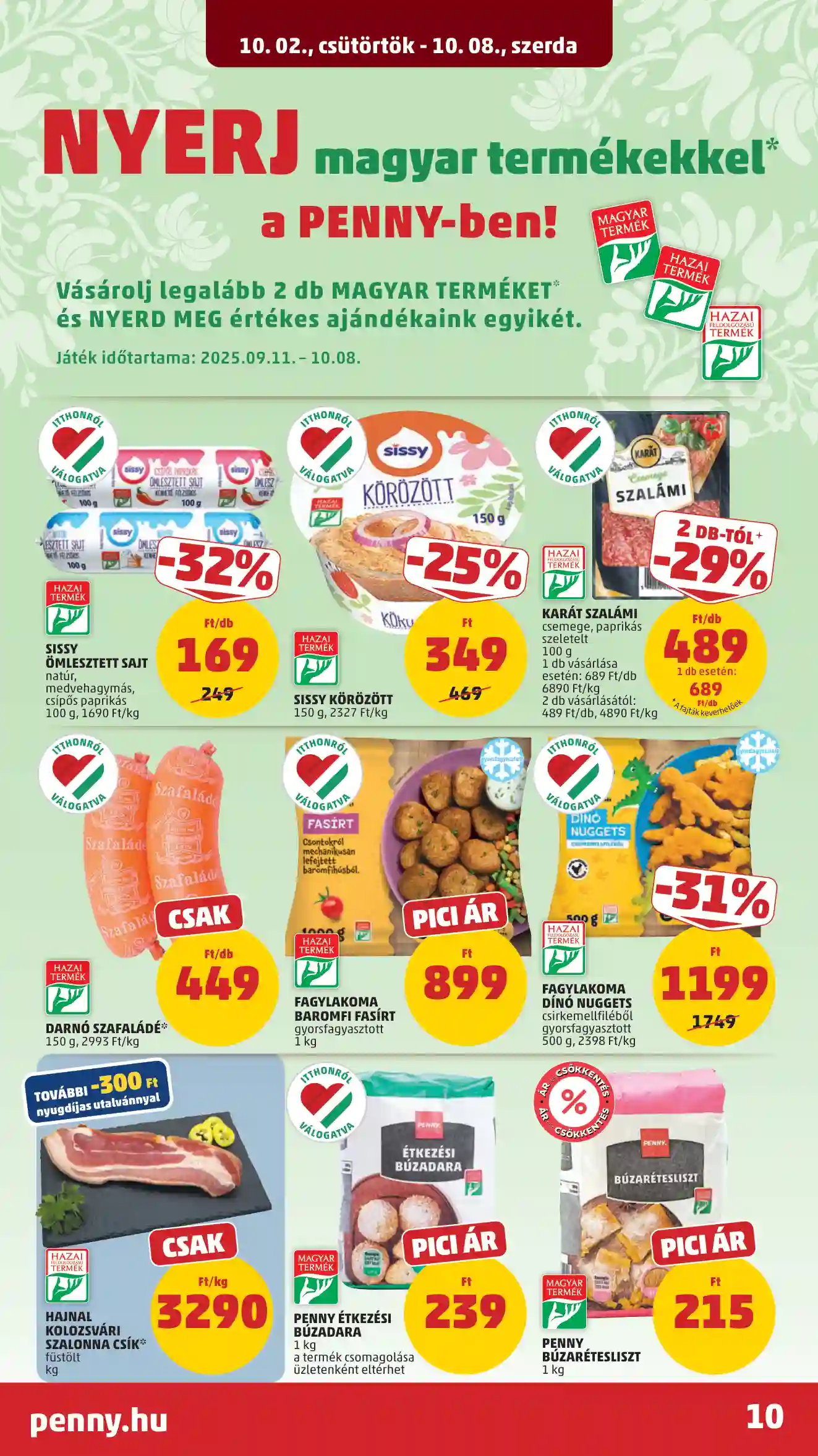 Penny akciós újság 40. hét (6 oldal)