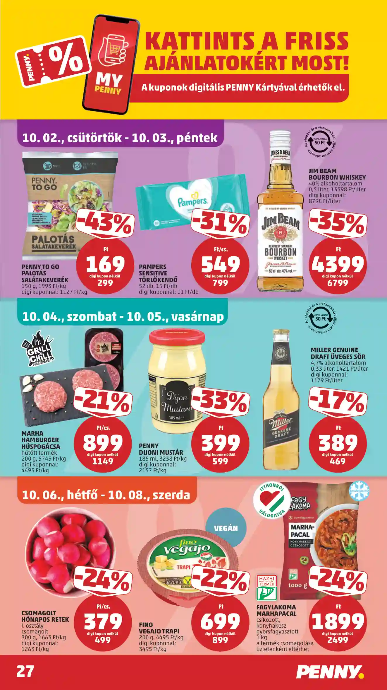 Penny akciós újság 40. hét (27 oldal)