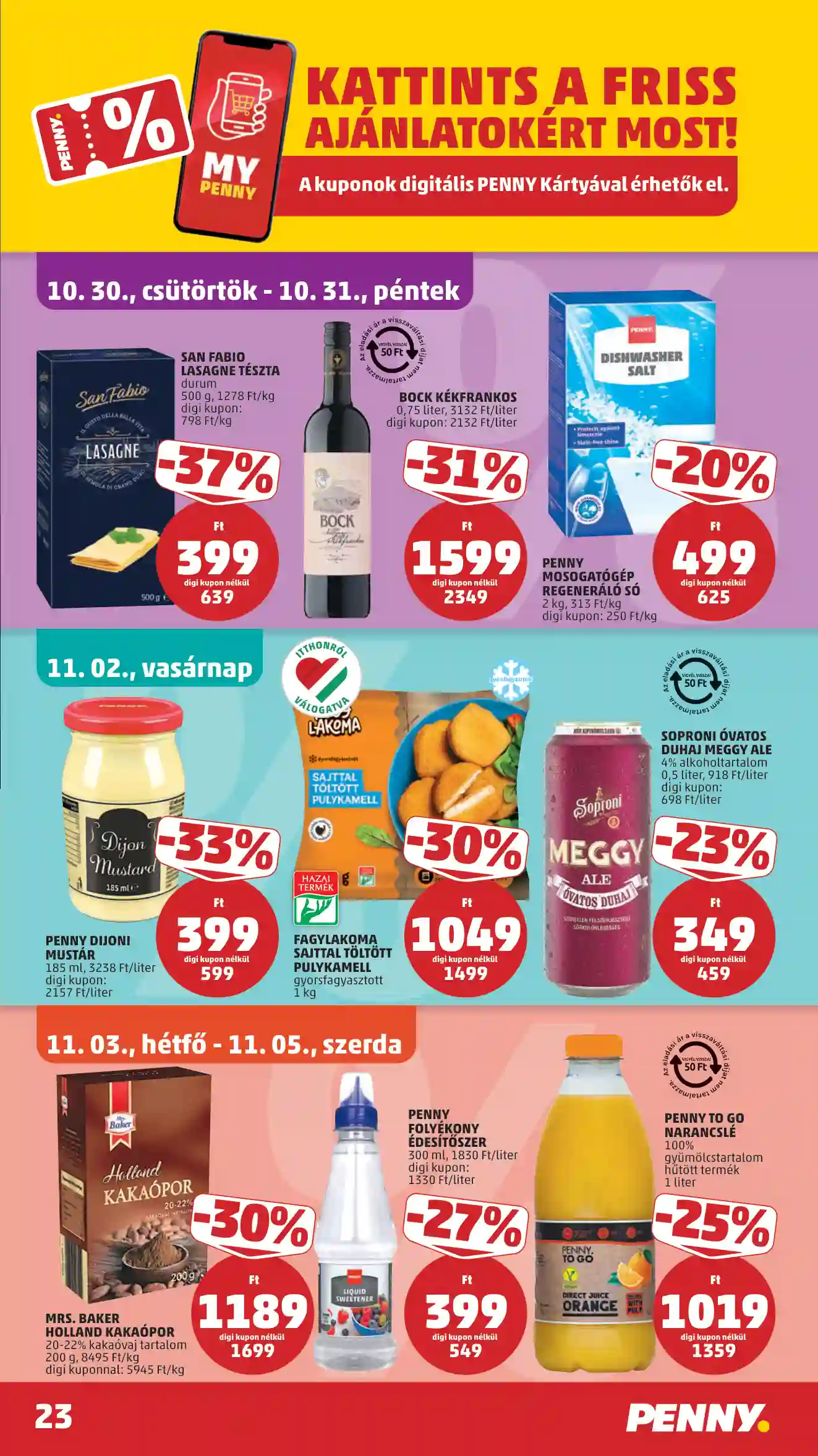 Penny akciós újság 44. hét (20 oldal)