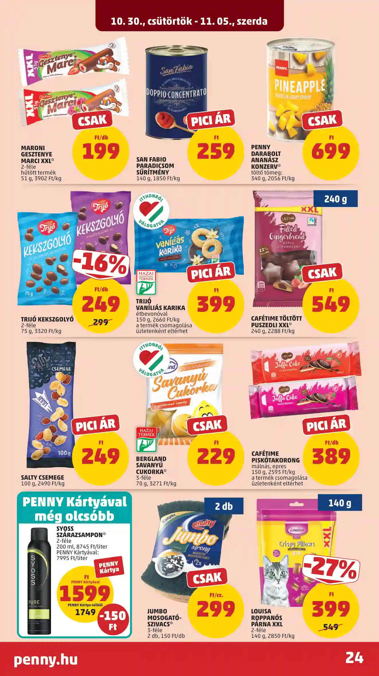 Penny akciós újság 44. hét (21 oldal)