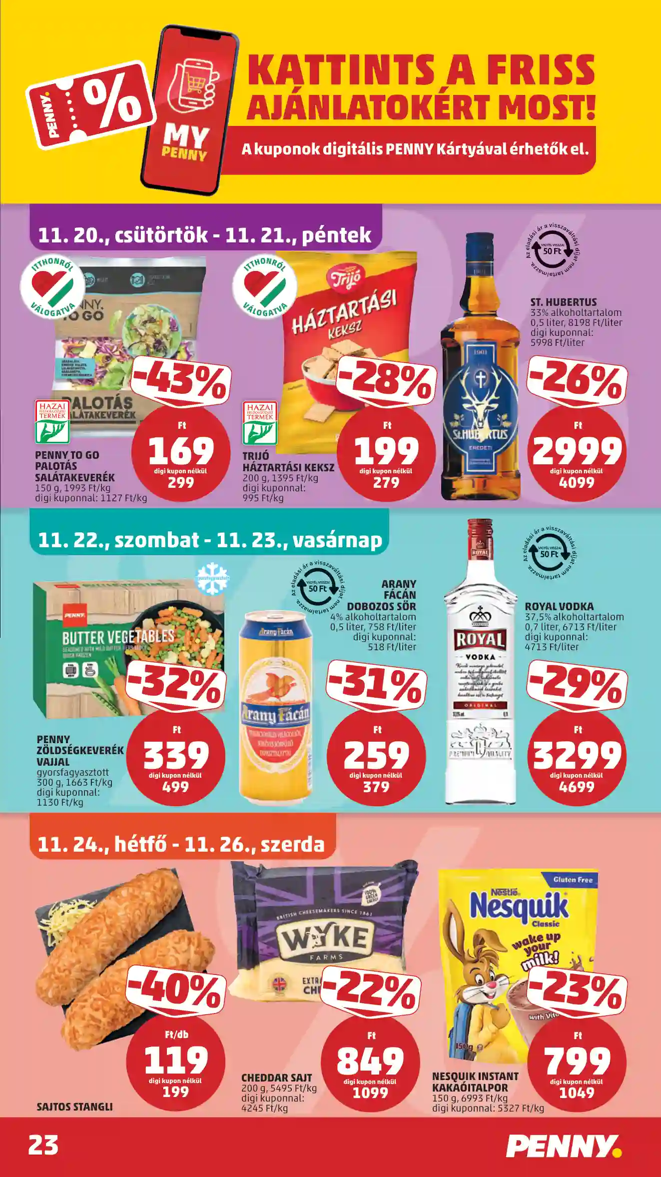 Penny akciós újság 47. hét (20 oldal)