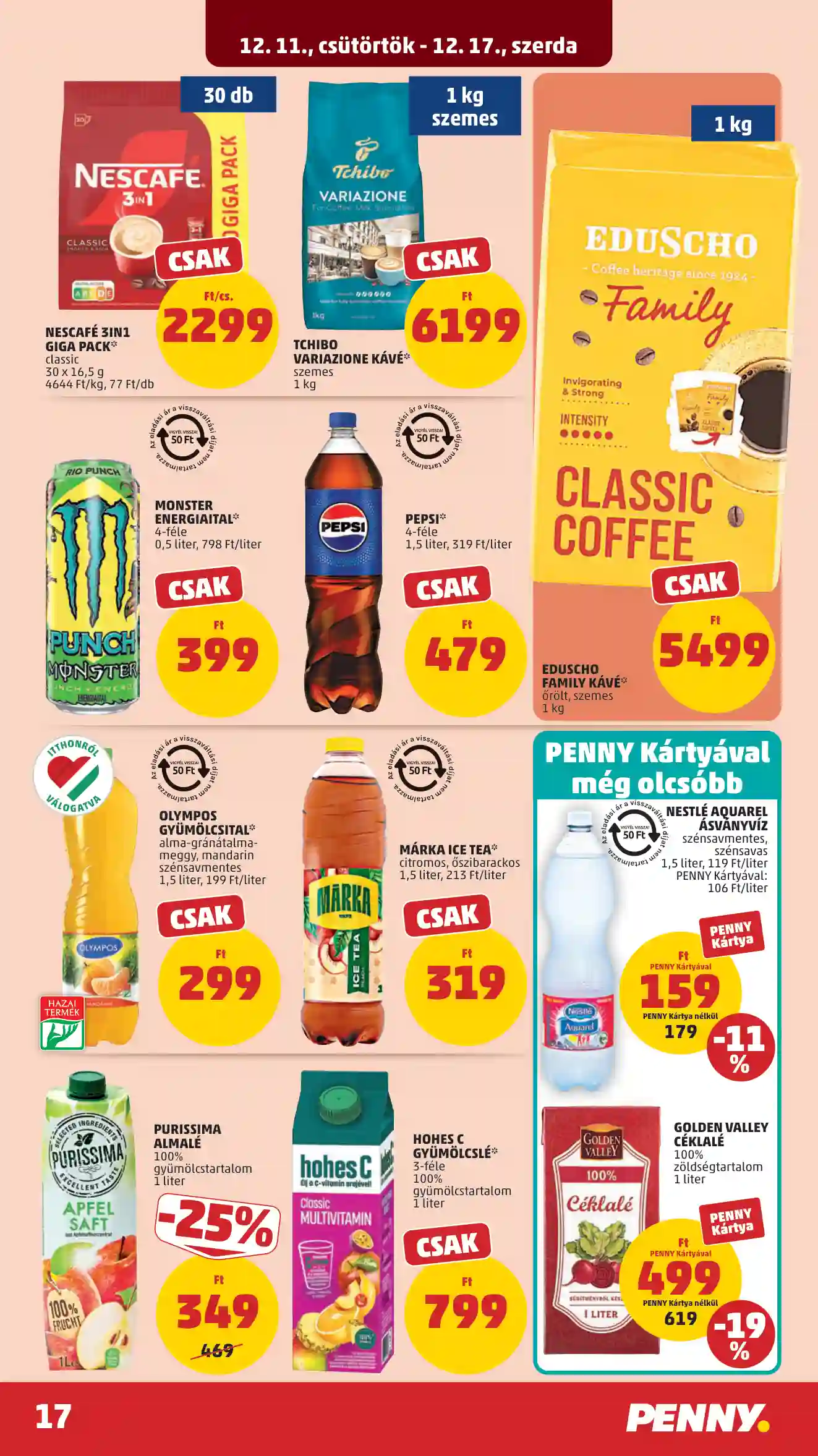 Penny akciós újság 50. hét (14 oldal)