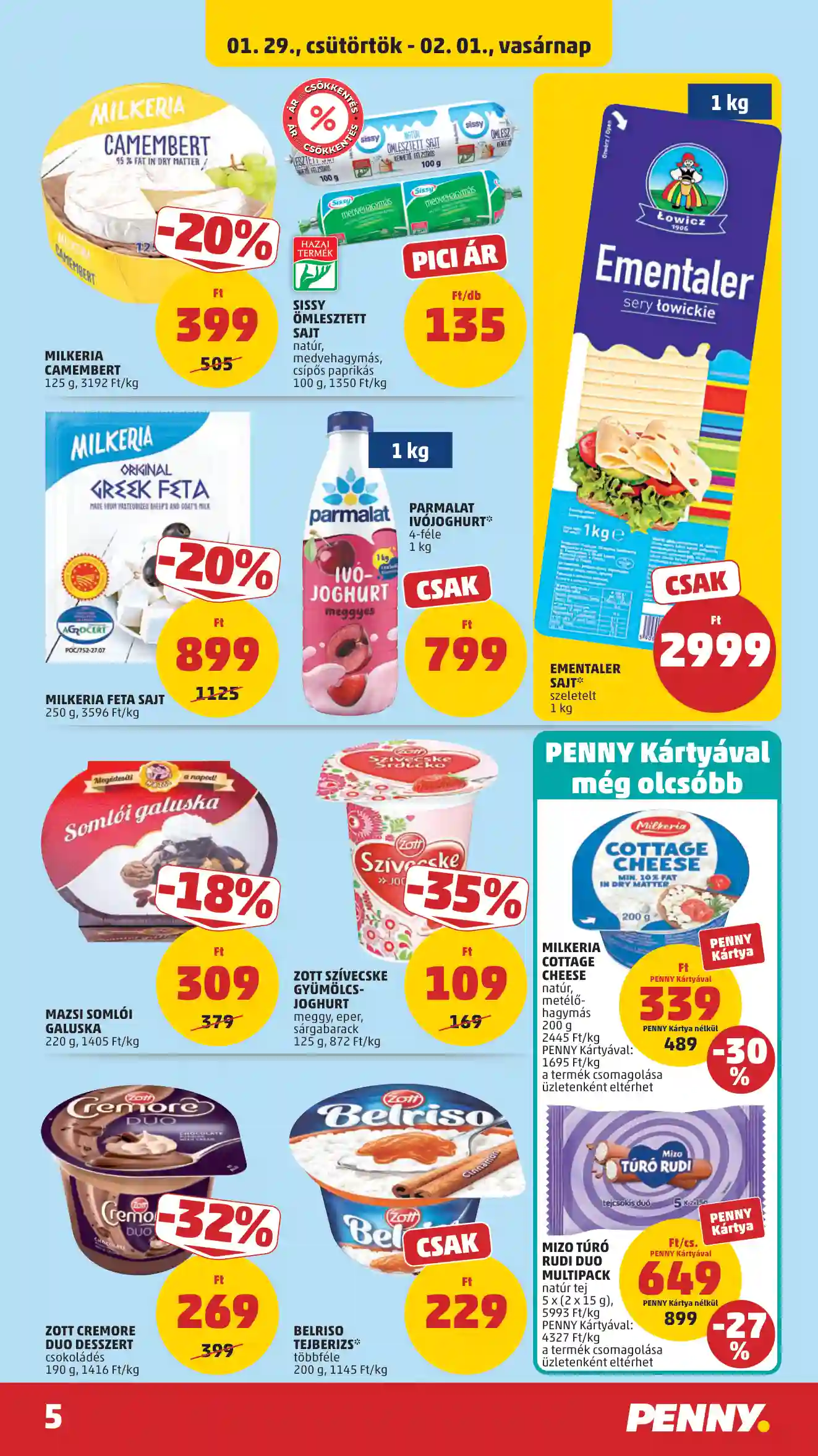 Penny akciós újság 5. hét (39 oldal)