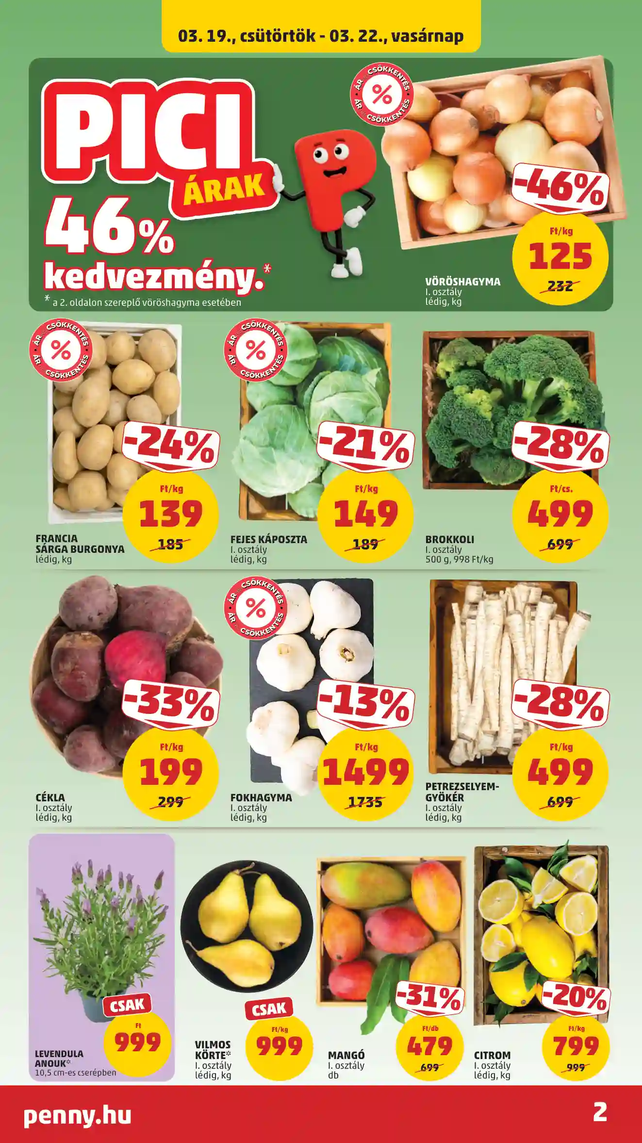 PENNY AKCIÓS ÚJSÁG 12. HÉT  (2 oldal)