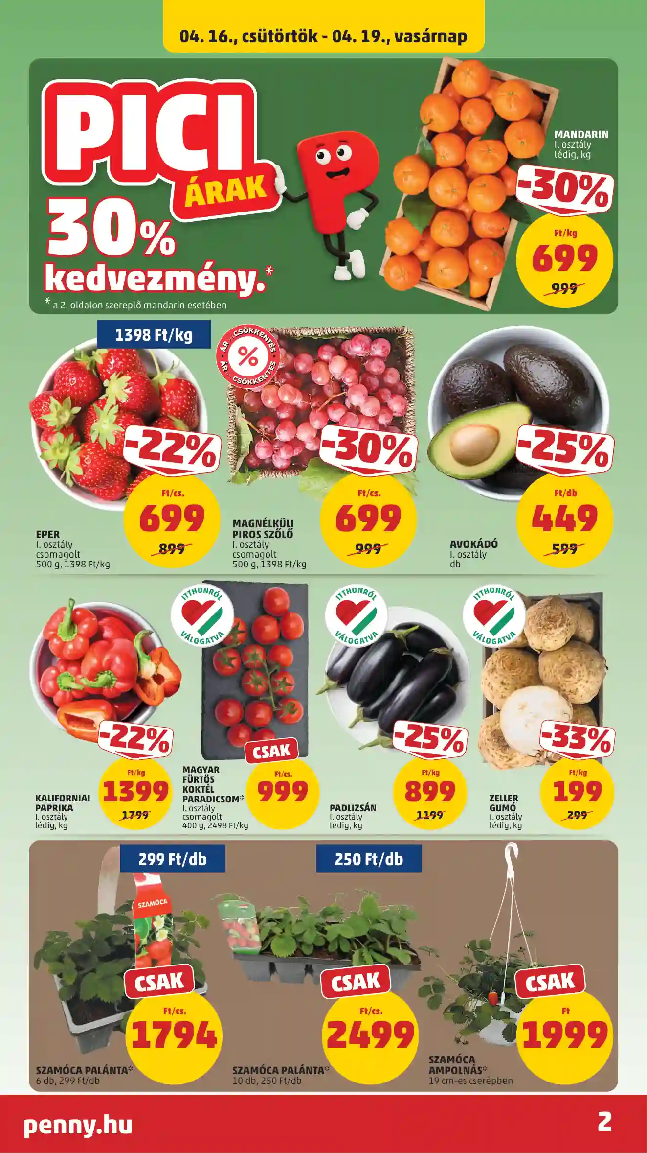 PENNY AKCIÓS ÚJSÁG 16. HÉT  (2 oldal)
