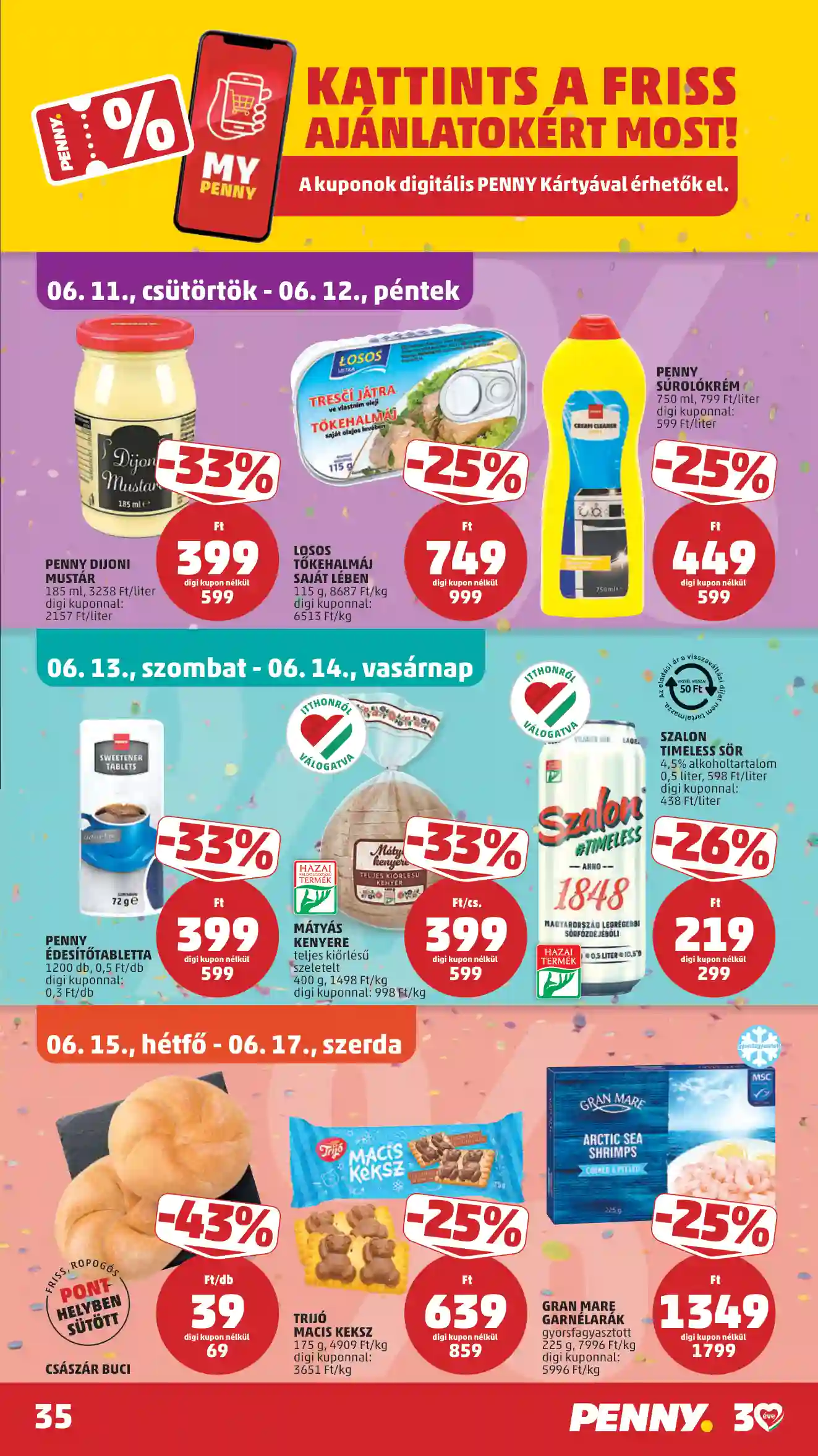 Penny akciós újság 24. hét (33 oldal)