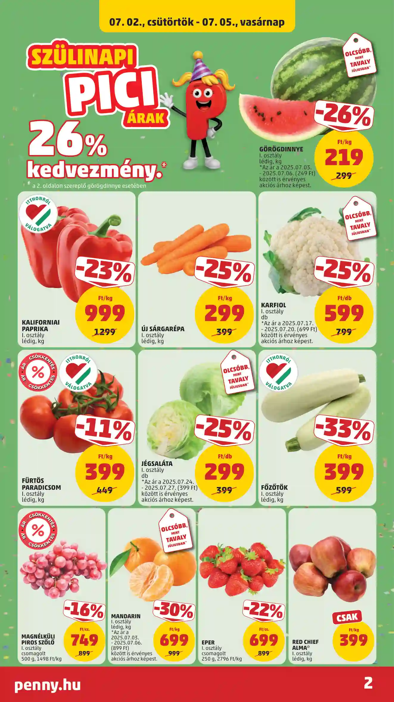 Penny akciós újság 27. hét (2 oldal)