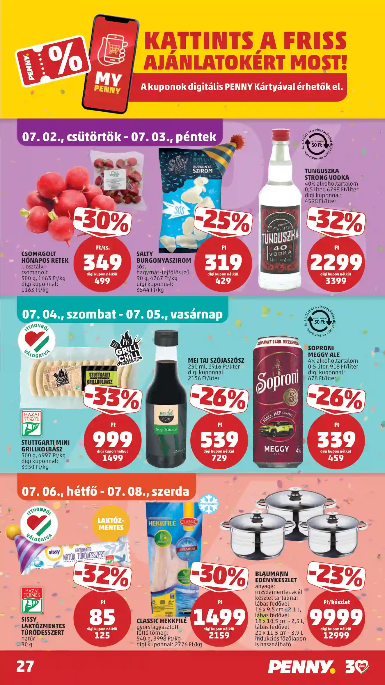 Penny akciós újság 27. hét (25 oldal)