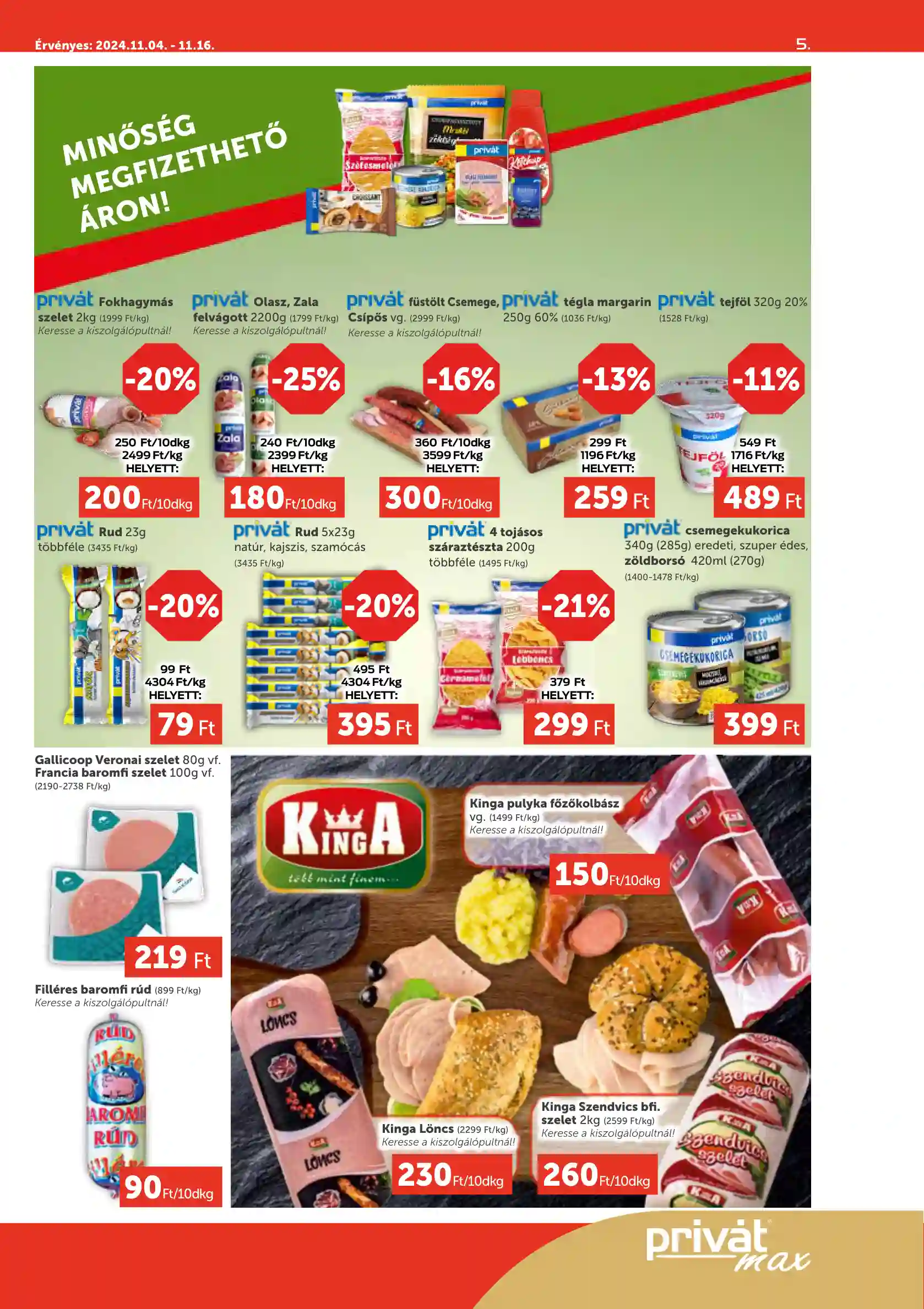 PRIVAT AKCIÓS ÚJSÁG 45. HÉT  (11 oldal)