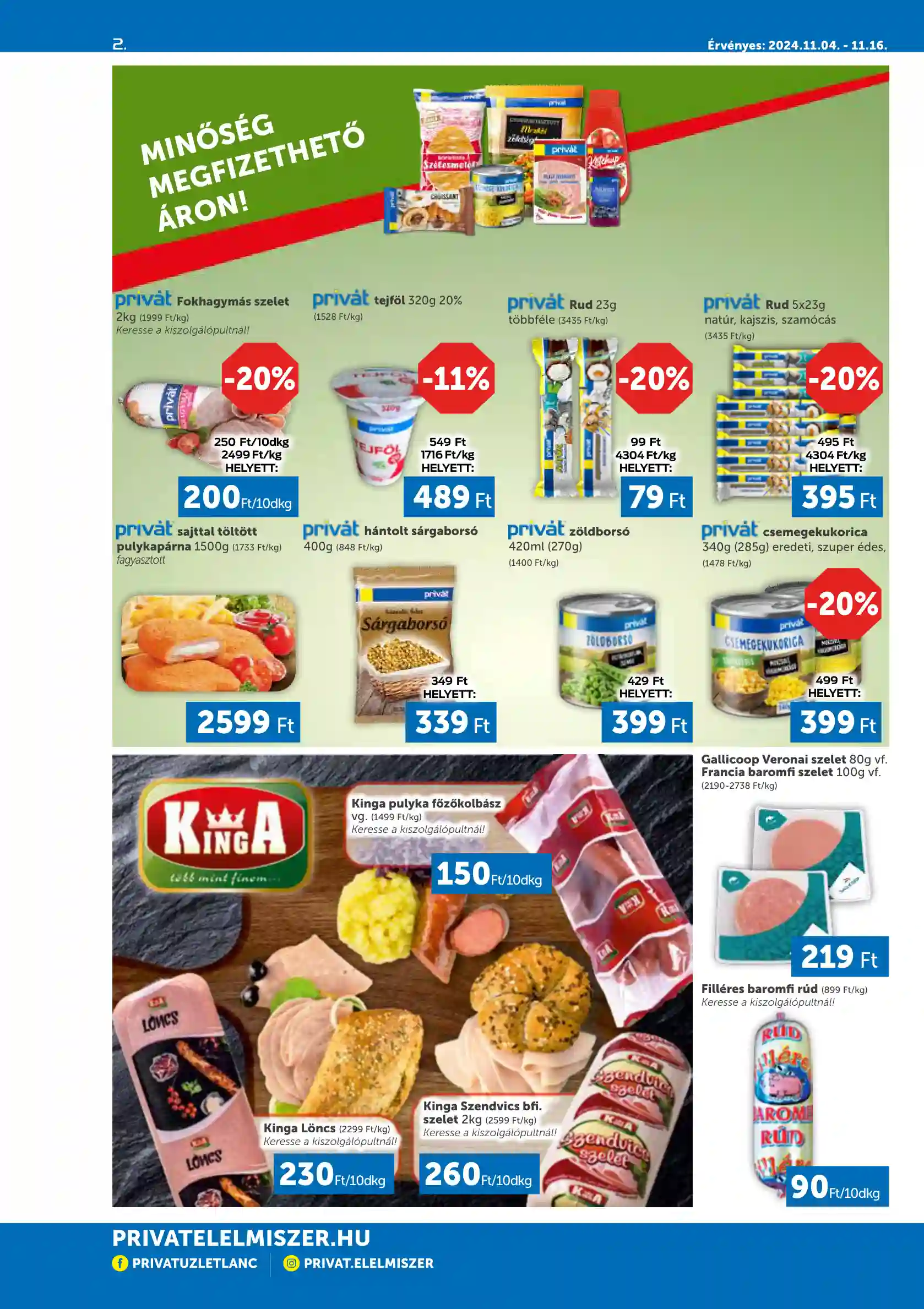 PRIVAT AKCIÓS ÚJSÁG 45. HÉT  (2 oldal)