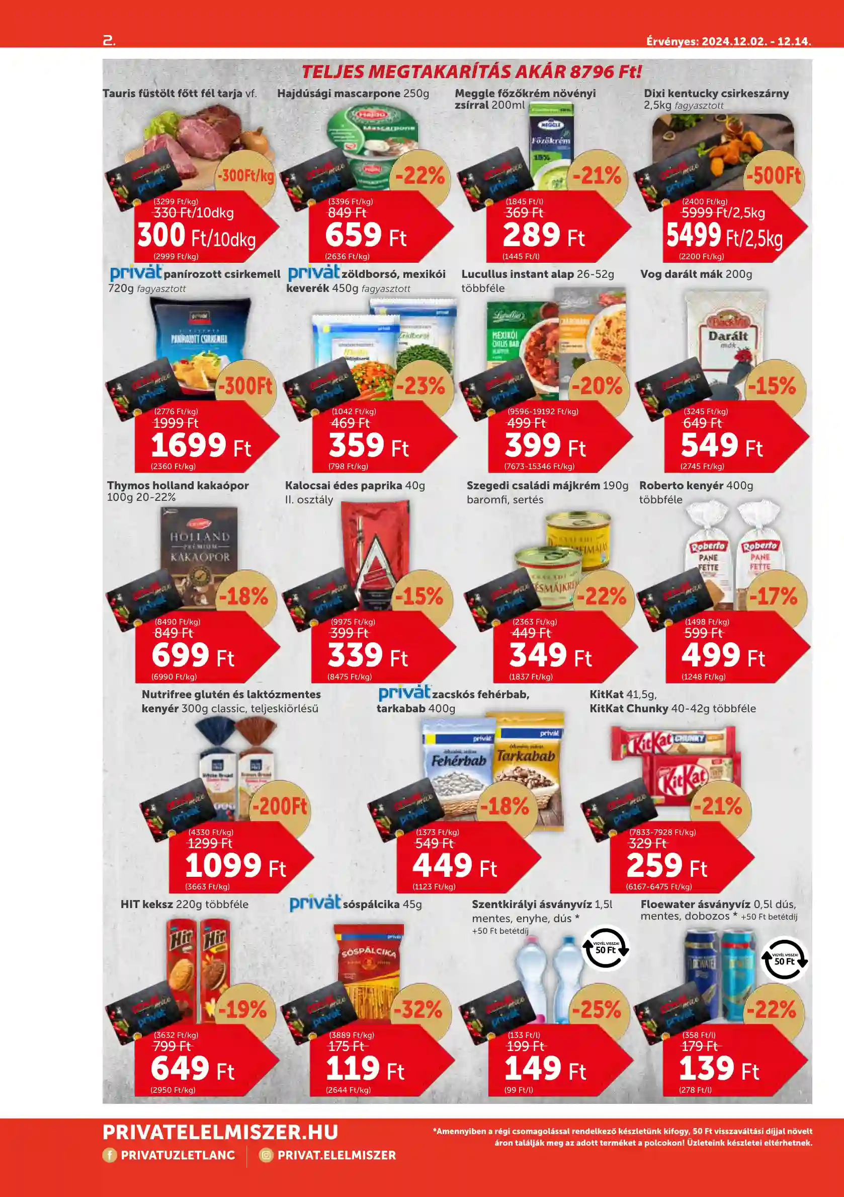 PRIVAT AKCIÓS ÚJSÁG 49. HÉT  (2 oldal)
