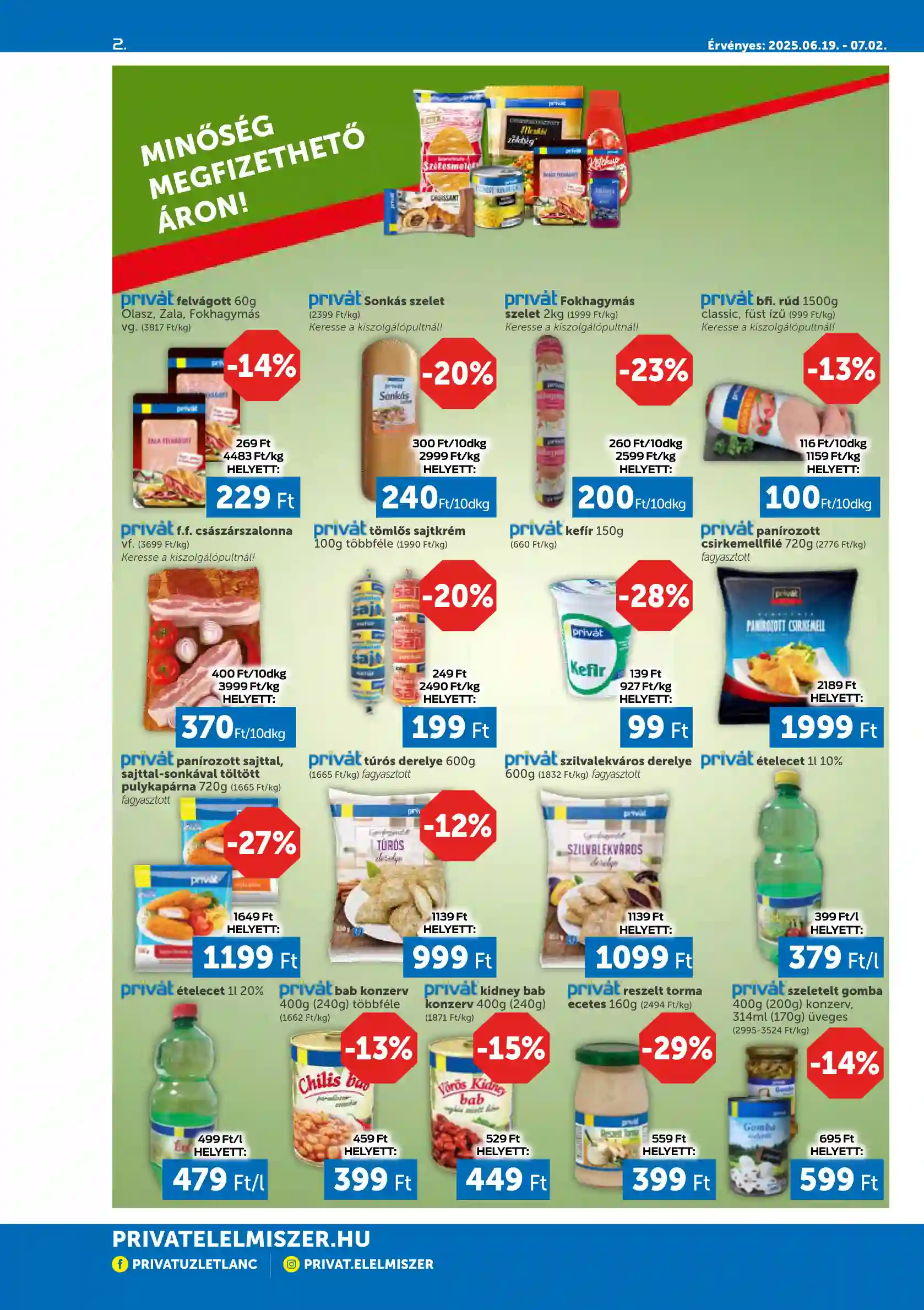PRIVAT AKCIÓS ÚJSÁG 25. HÉT  (2 oldal)