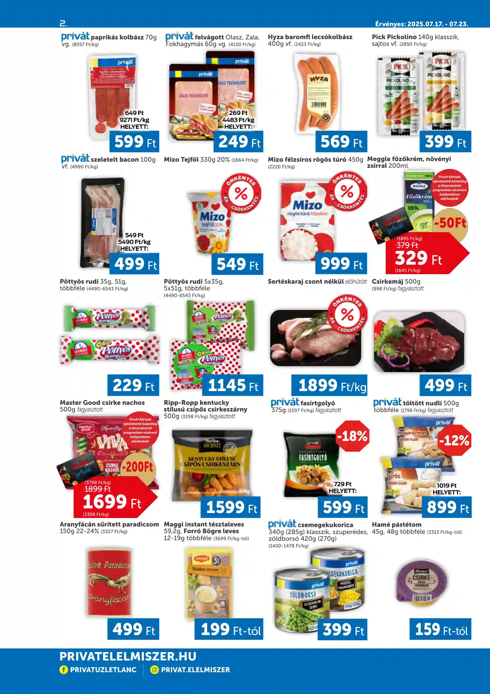 PRIVAT AKCIÓS ÚJSÁG 29. HÉT  (2 oldal)
