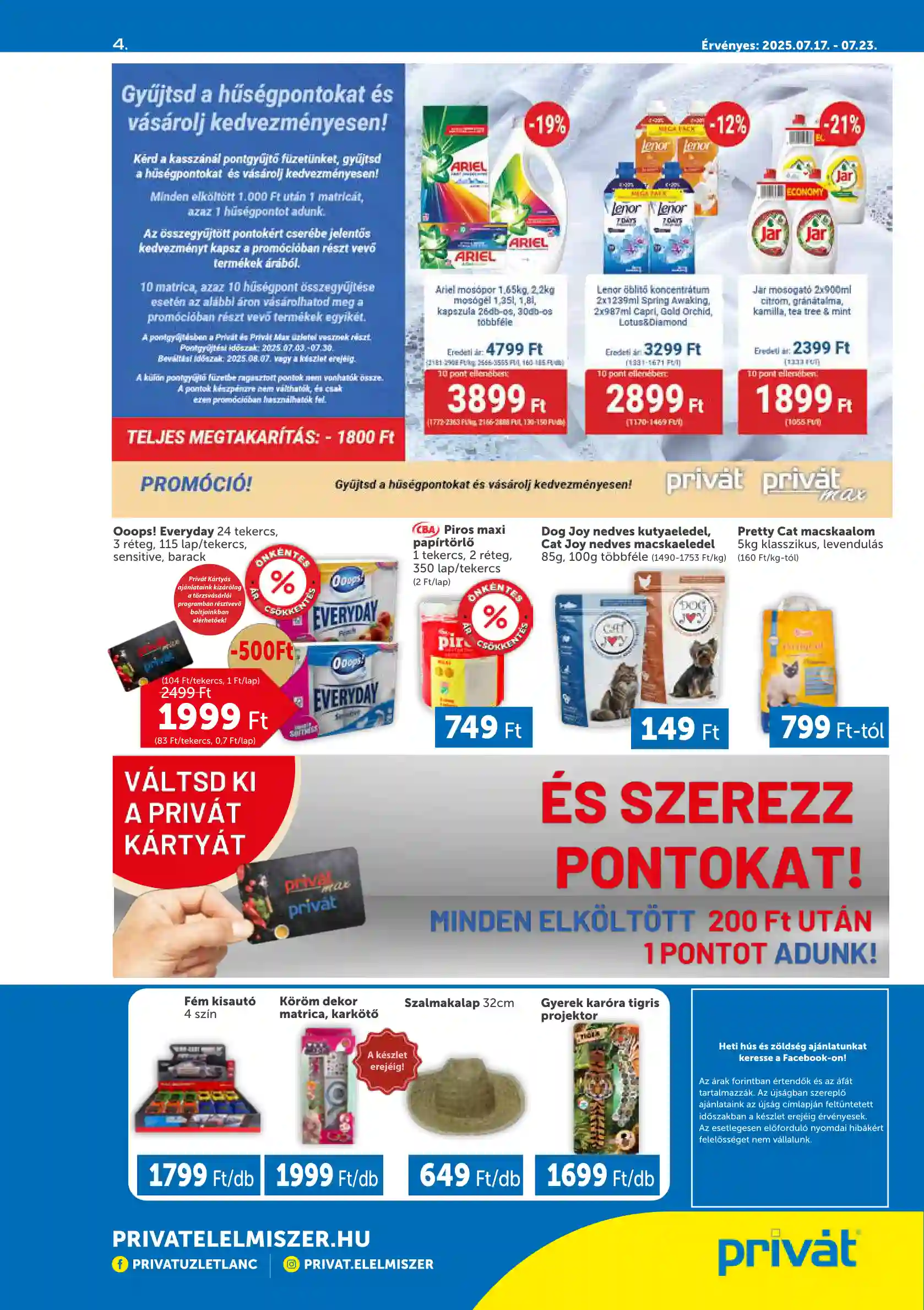 PRIVAT AKCIÓS ÚJSÁG 29. HÉT  (4 oldal)