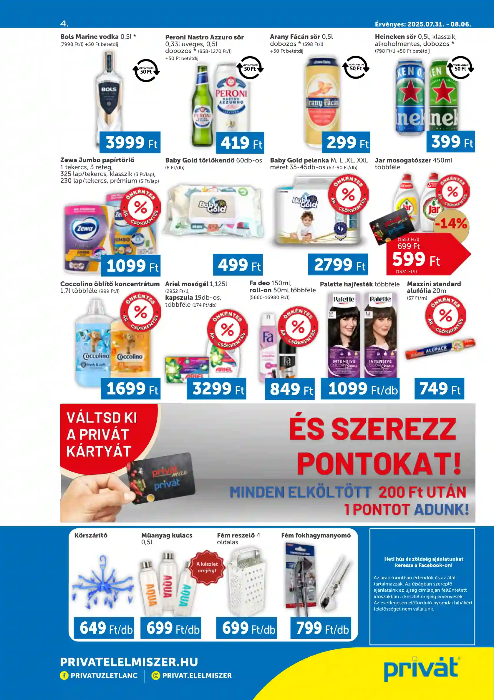 PRIVAT AKCIÓS ÚJSÁG 31. HÉT  (4 oldal)