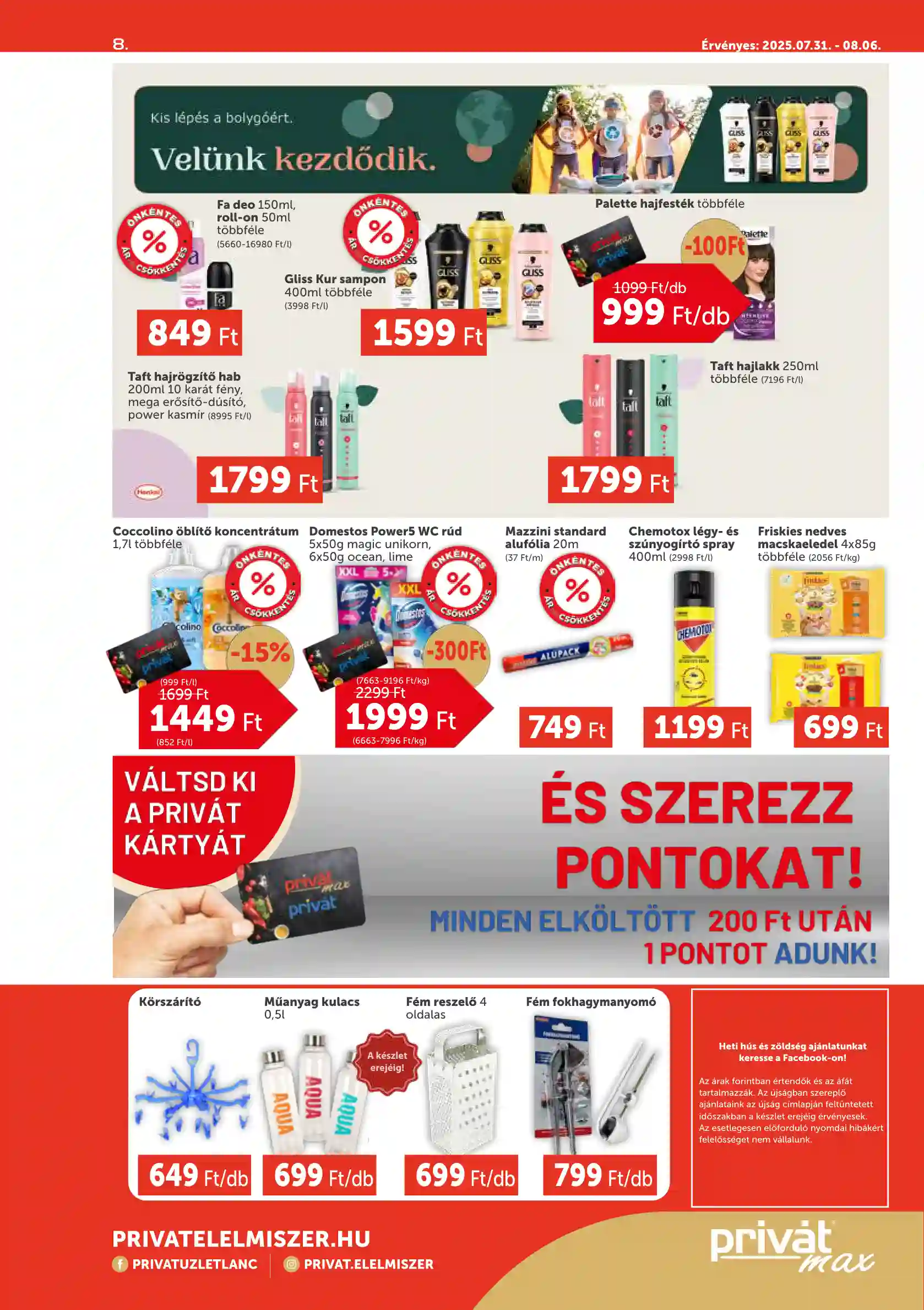 PRIVAT AKCIÓS ÚJSÁG 31. HÉT  (8 oldal)