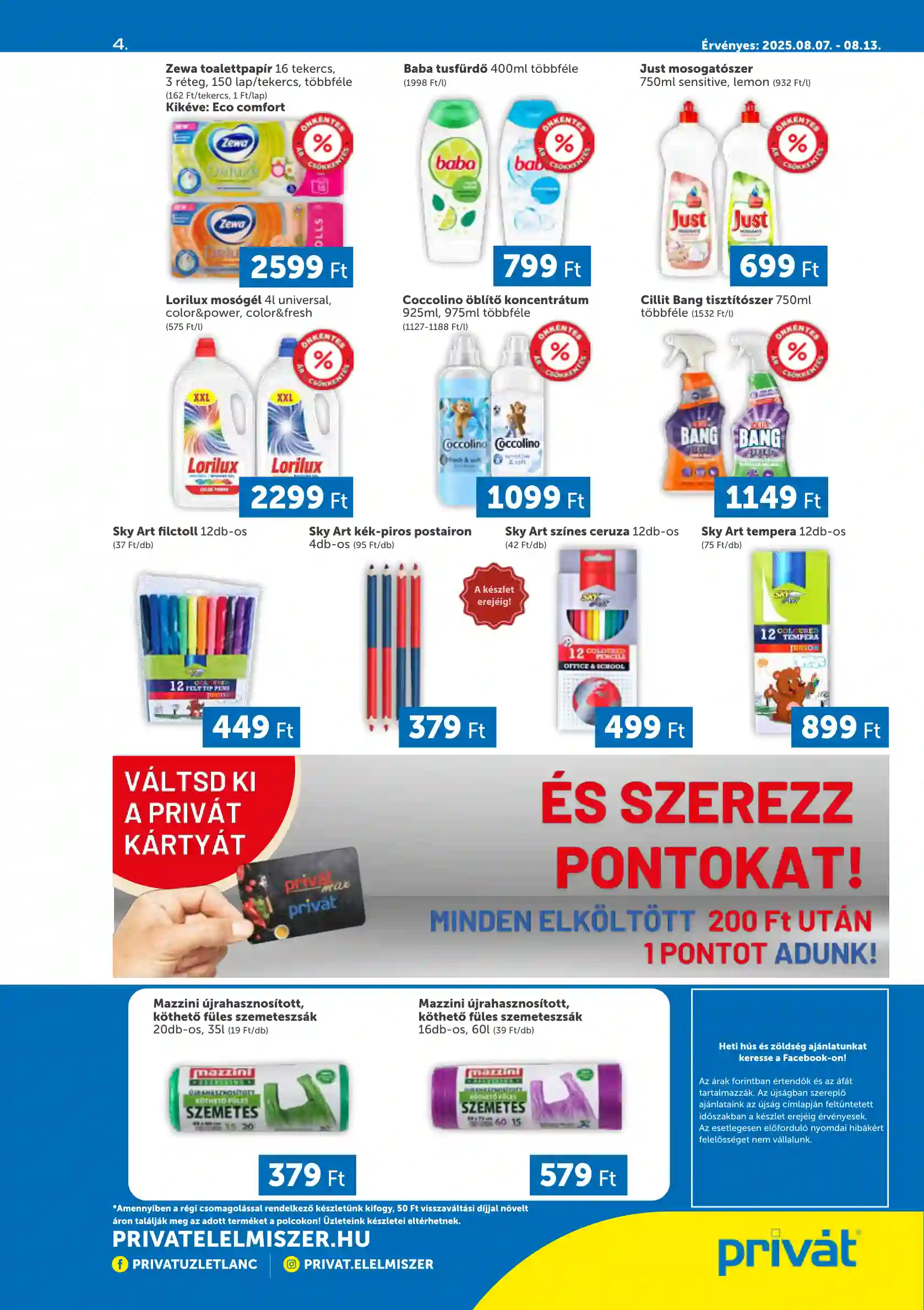 PRIVAT AKCIÓS ÚJSÁG 32. HÉT  (4 oldal)