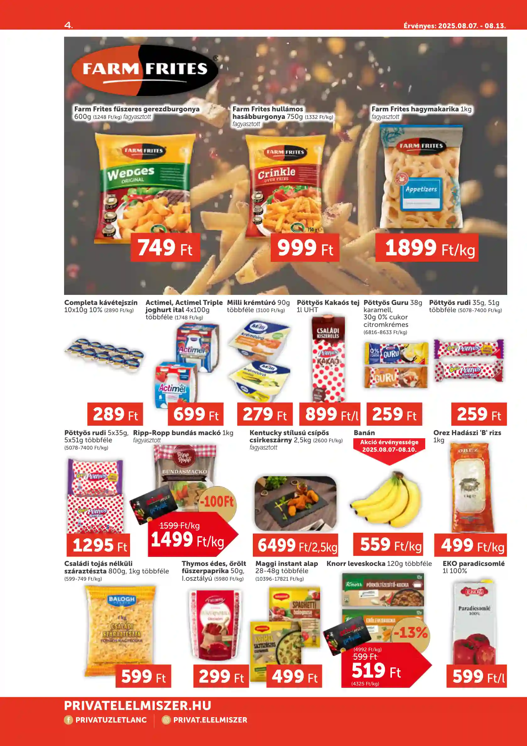 PRIVAT AKCIÓS ÚJSÁG 32. HÉT  (4 oldal)