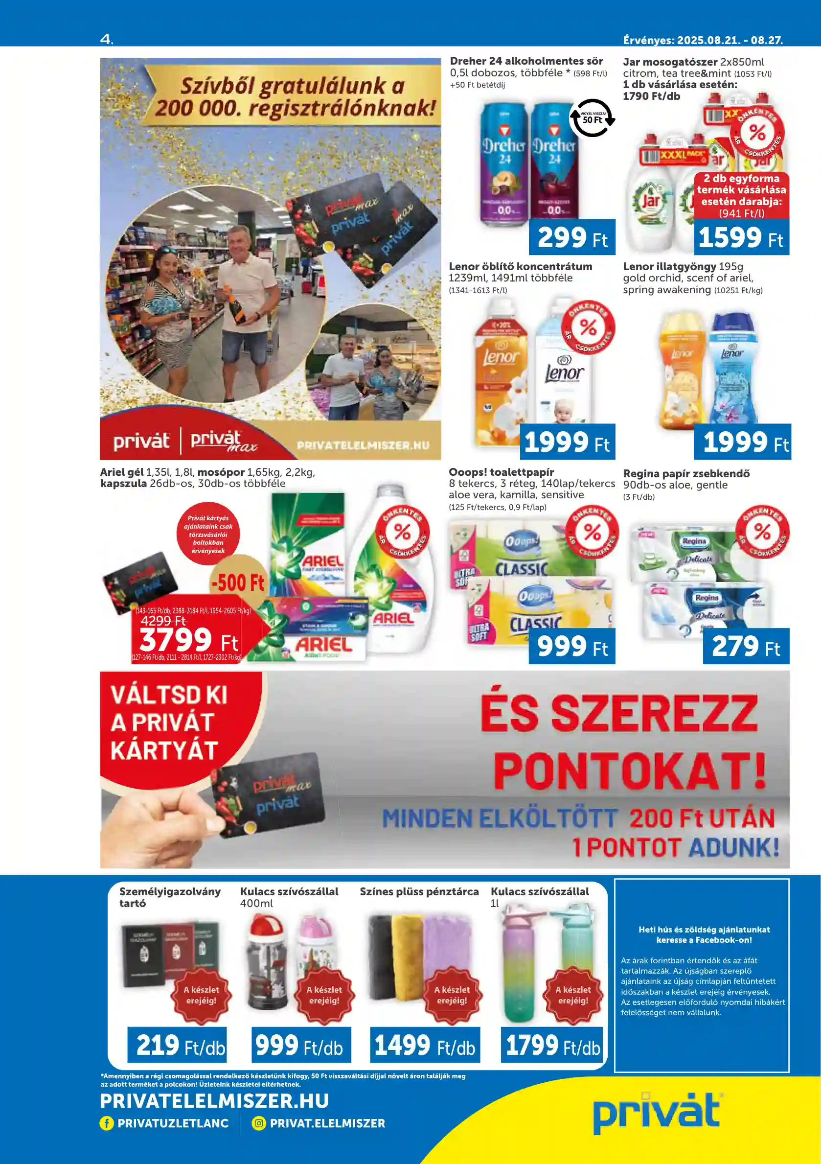 PRIVAT AKCIÓS ÚJSÁG 34. HÉT  (4 oldal)