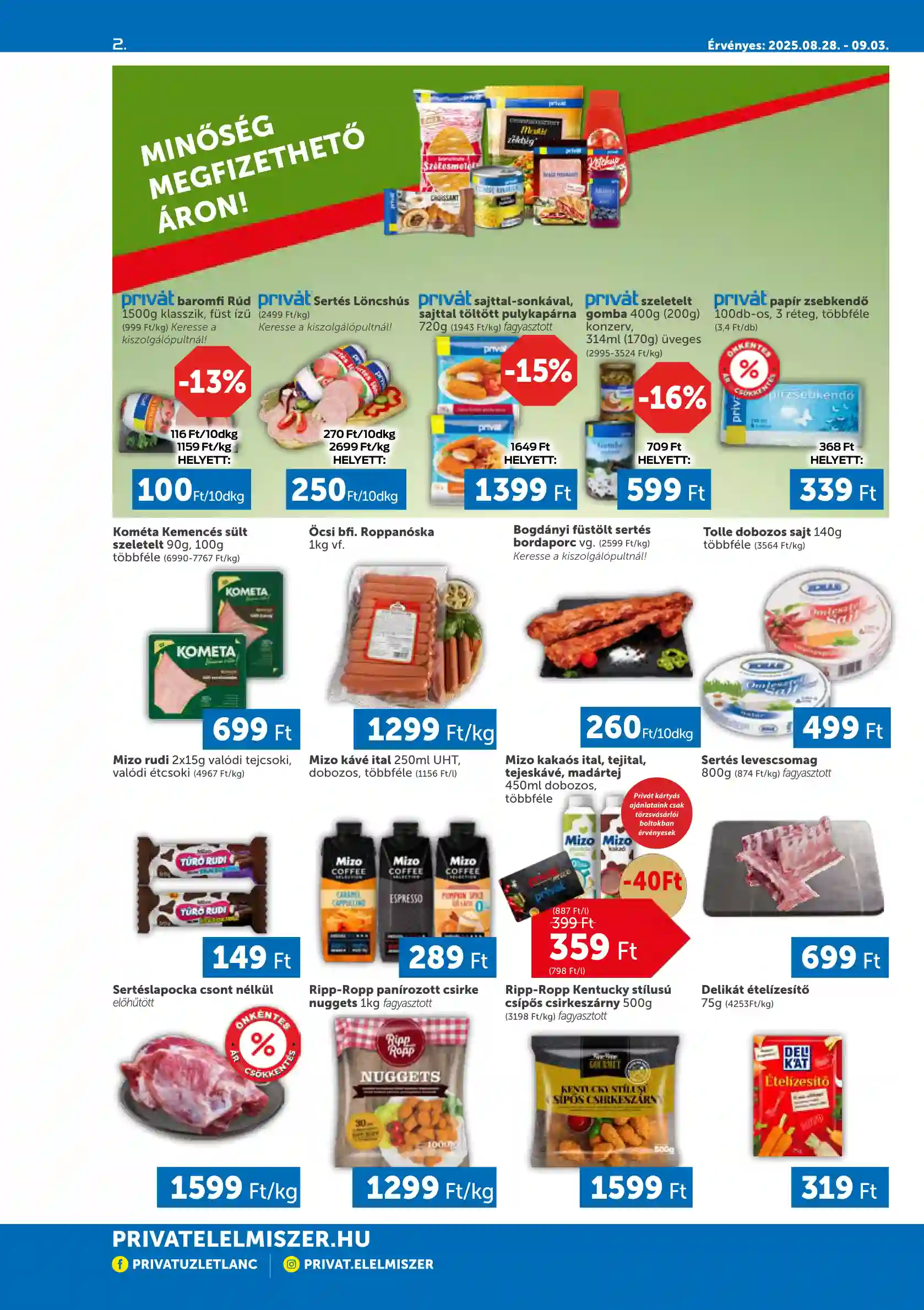 PRIVAT AKCIÓS ÚJSÁG 35. HÉT  (2 oldal)