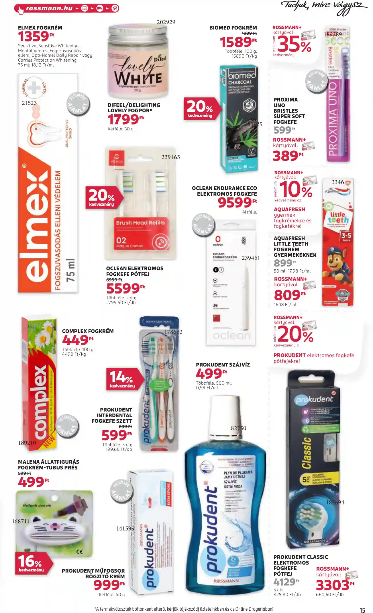 Rossmann akciós újság 37. hét (9 oldal)
